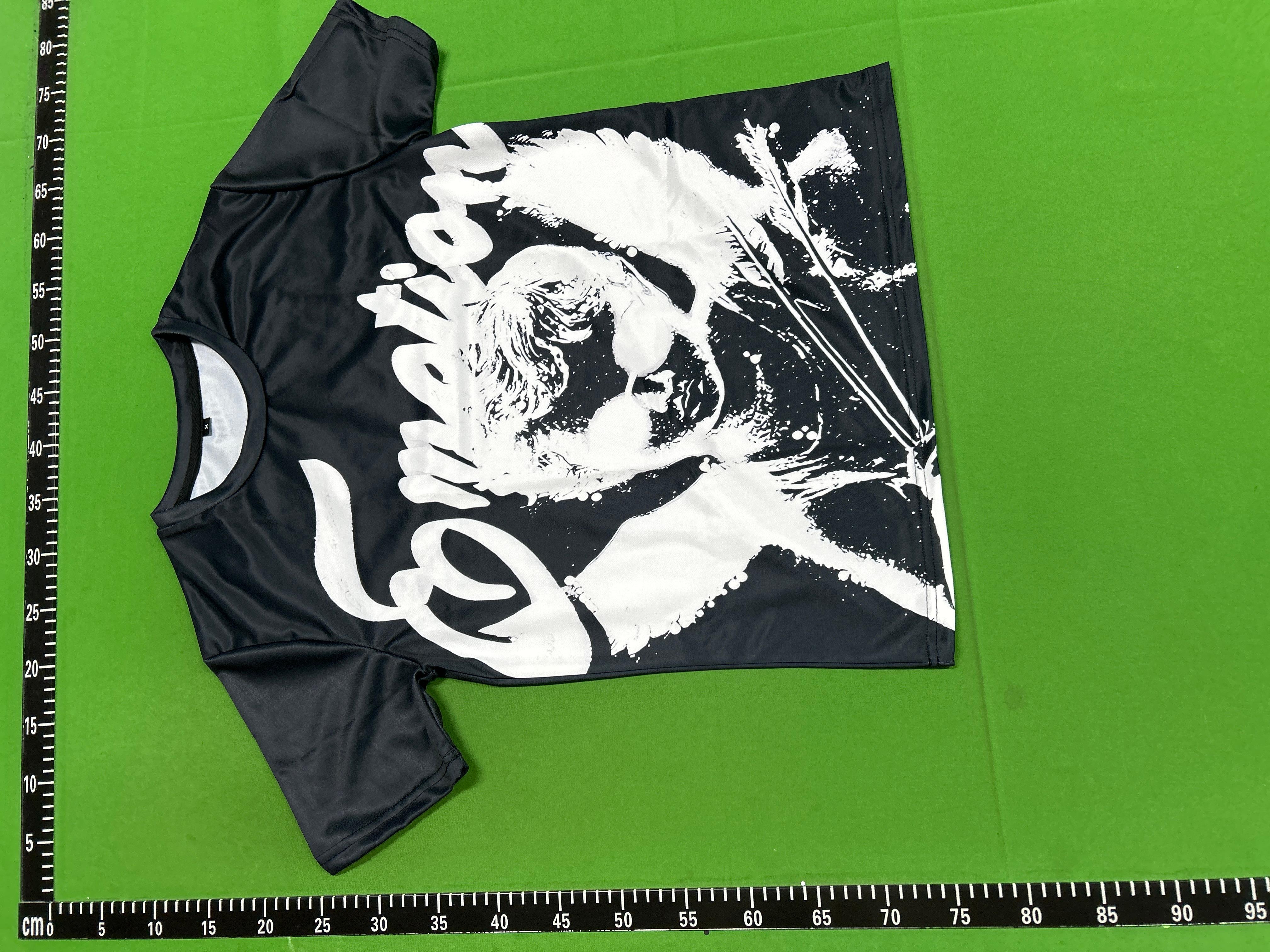 Foto QC 7 de Mixed Emotion T-shirt Cloud Piano Angel Rhinestone Black