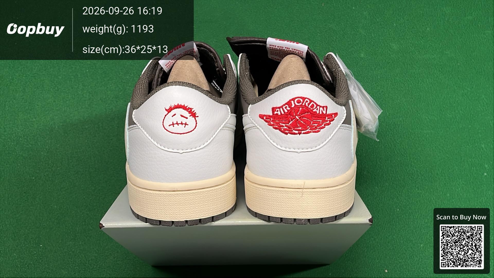 Foto QC 3 de Jordan 1 Retro High OG SP Travis Scott Mocha CD4487-100