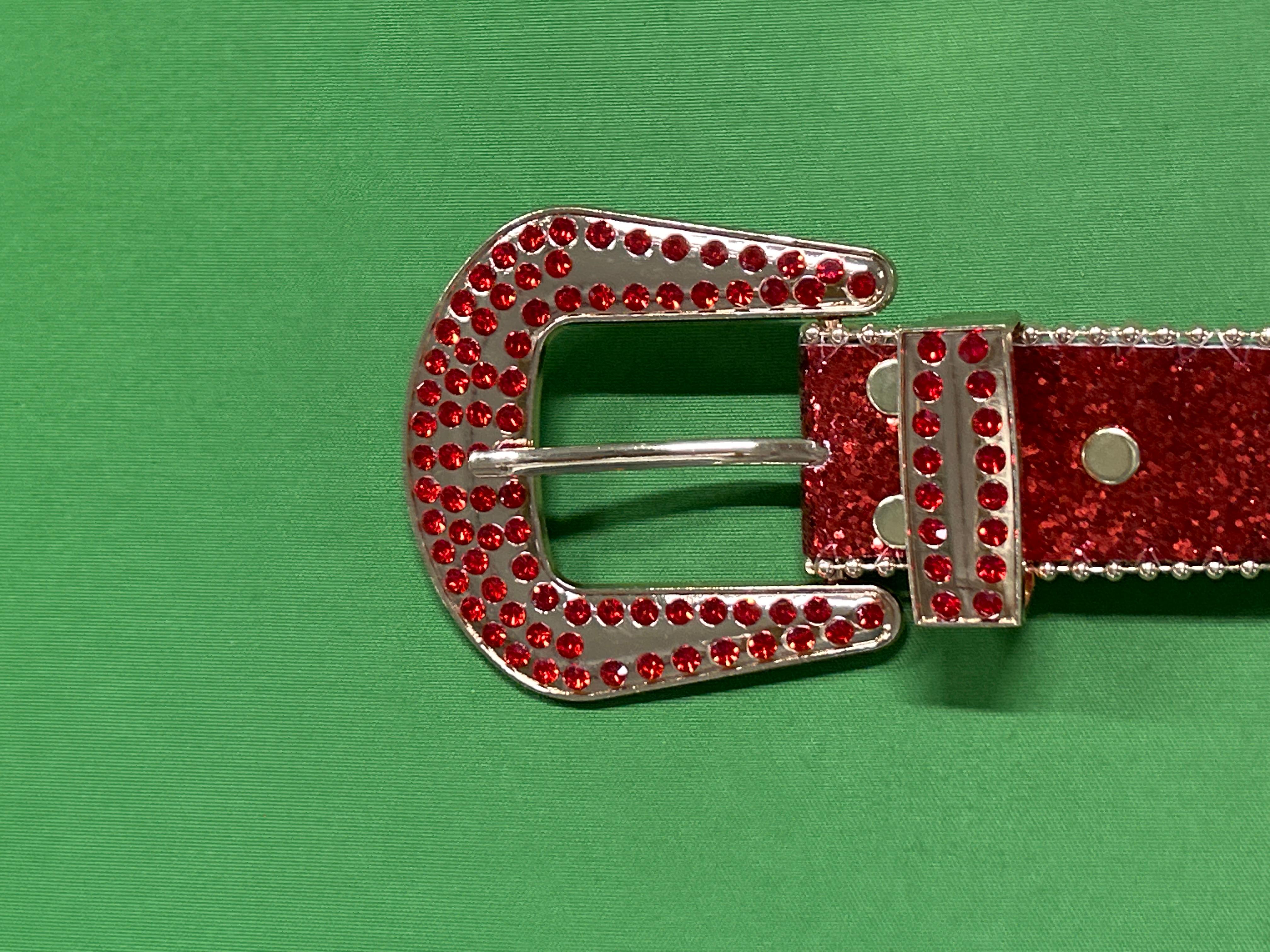 Foto QC 2 de Unbranded Rhinestone Studded Punk Belt Silver