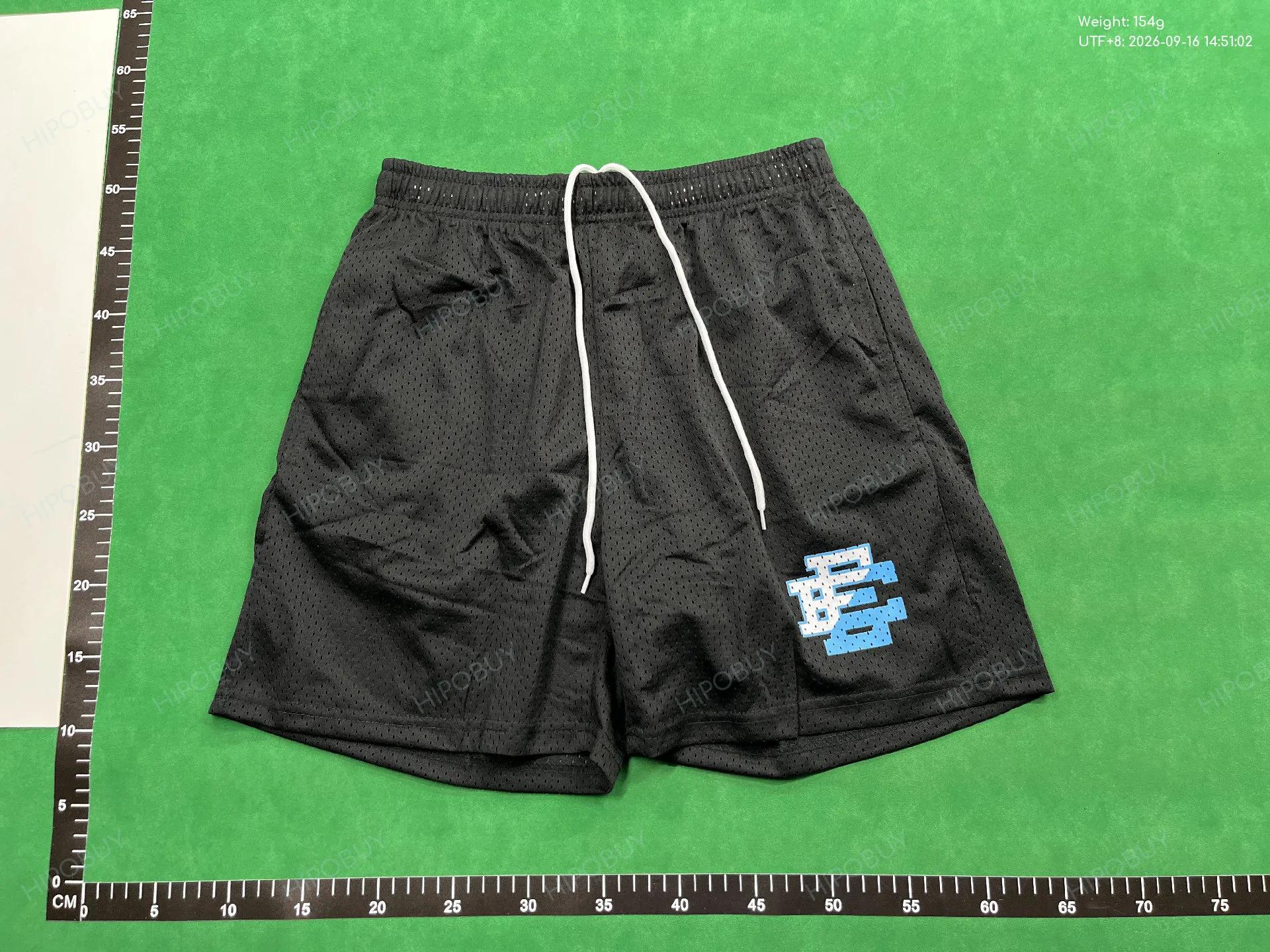Foto QC 2 de Eric Emanuel EE Basketball Shorts Mesh Black Red