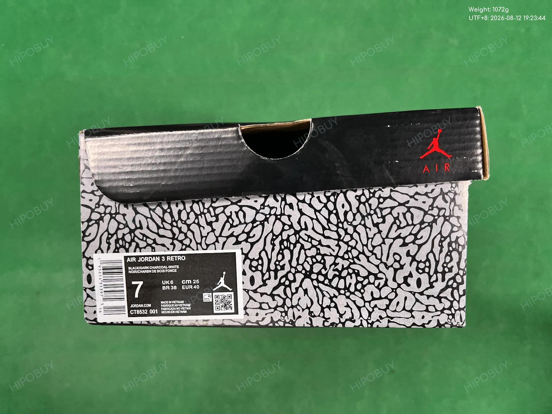 Foto QC 8 de Jordan 3 Retro Black Cat 136064-002