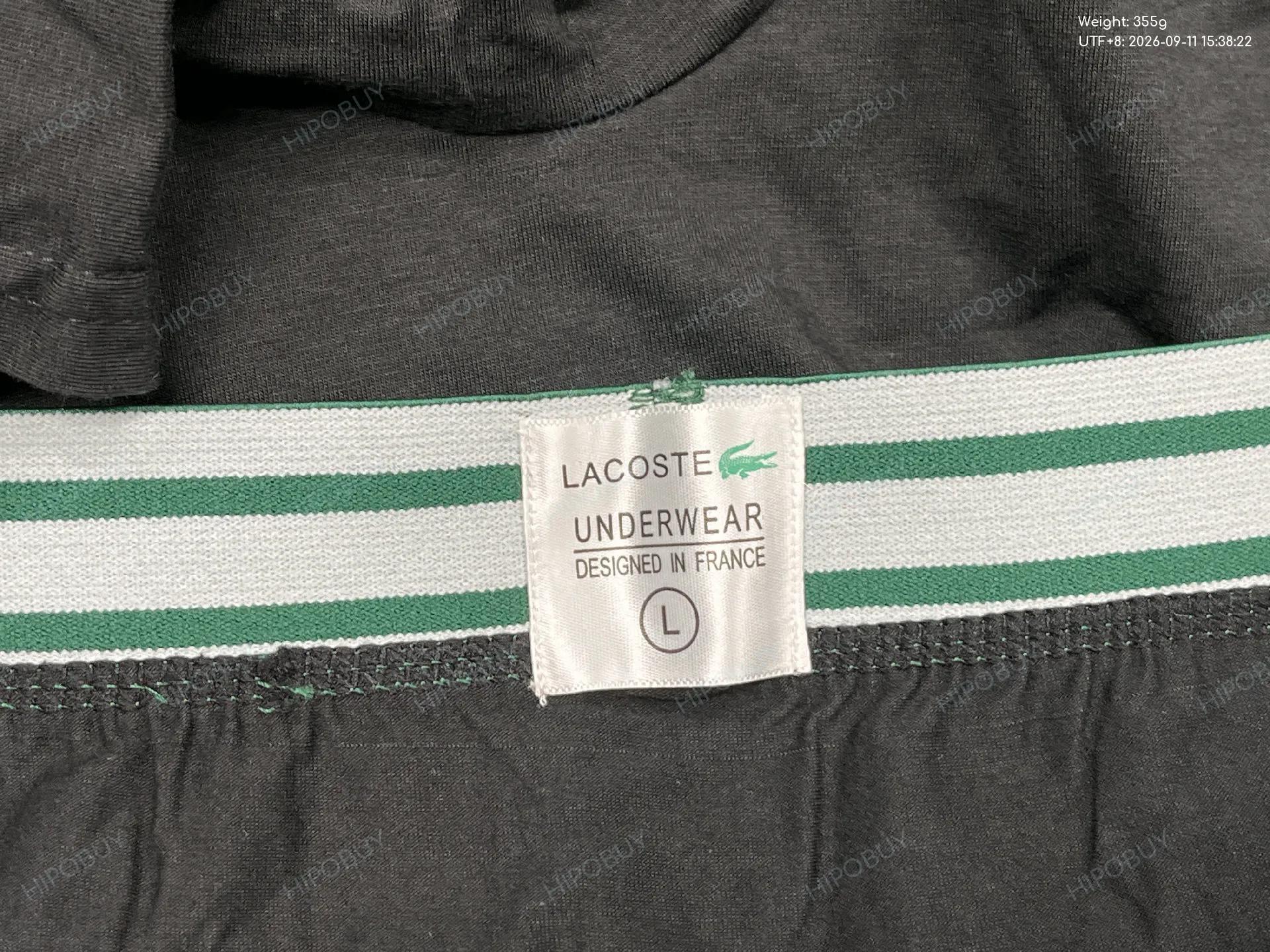 Foto QC 1 de Lacoste Underwear Cotton Long Boxer Briefs Navy