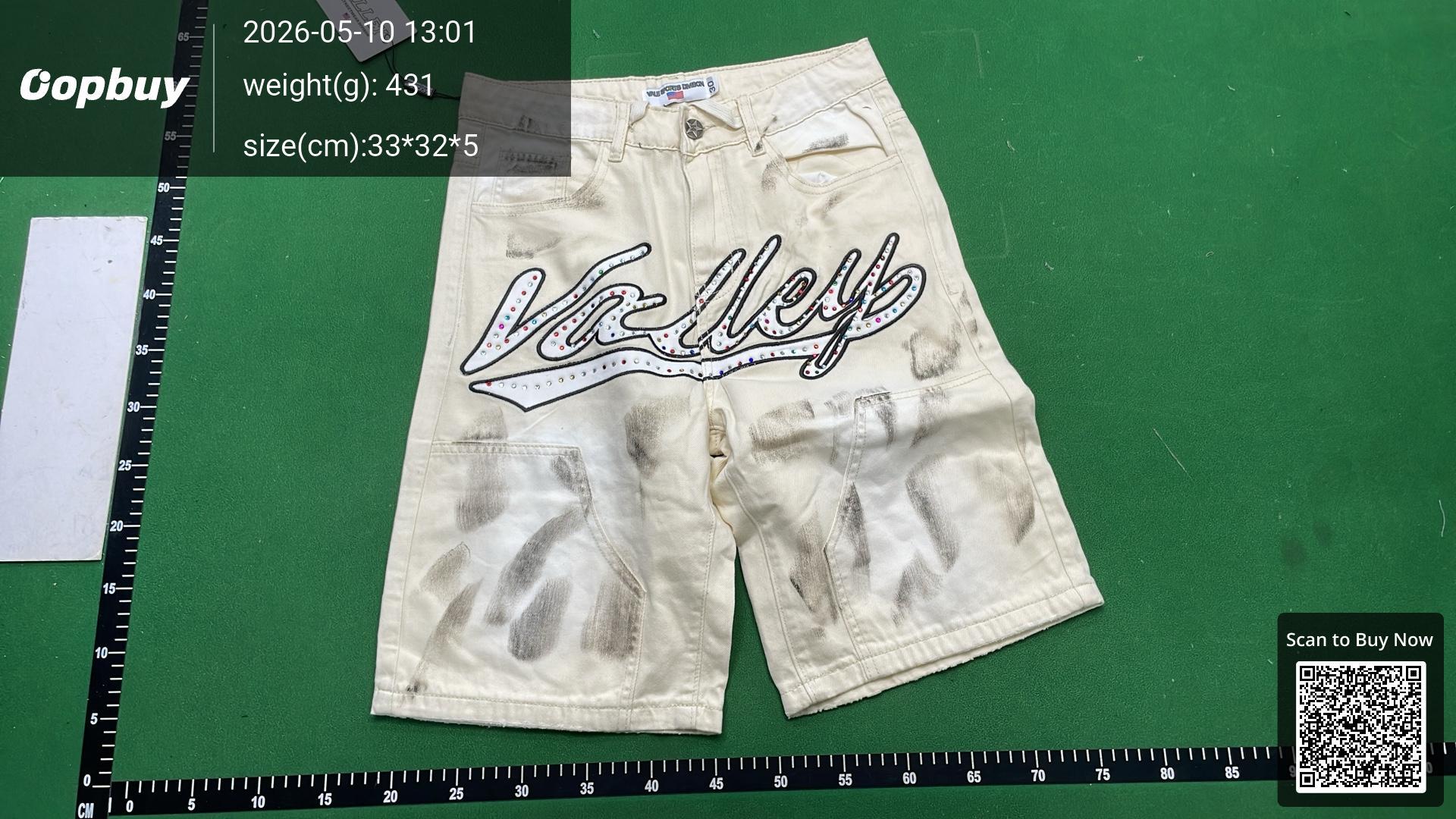 Foto QC 6 de VALLEY Denim Shorts Rhinestone Black