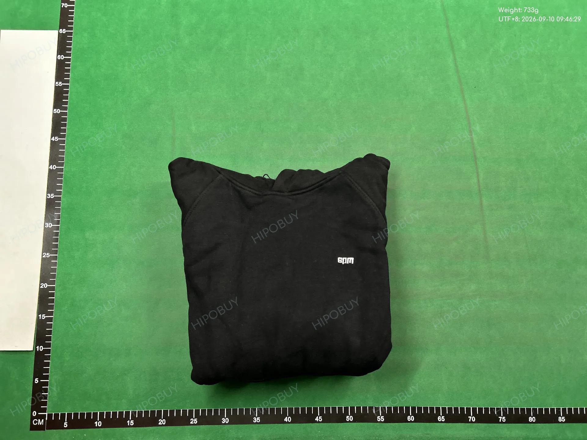 Foto QC 8 de 6PM Hooded Jacket Fleece Lined Contrast Stitching Black
