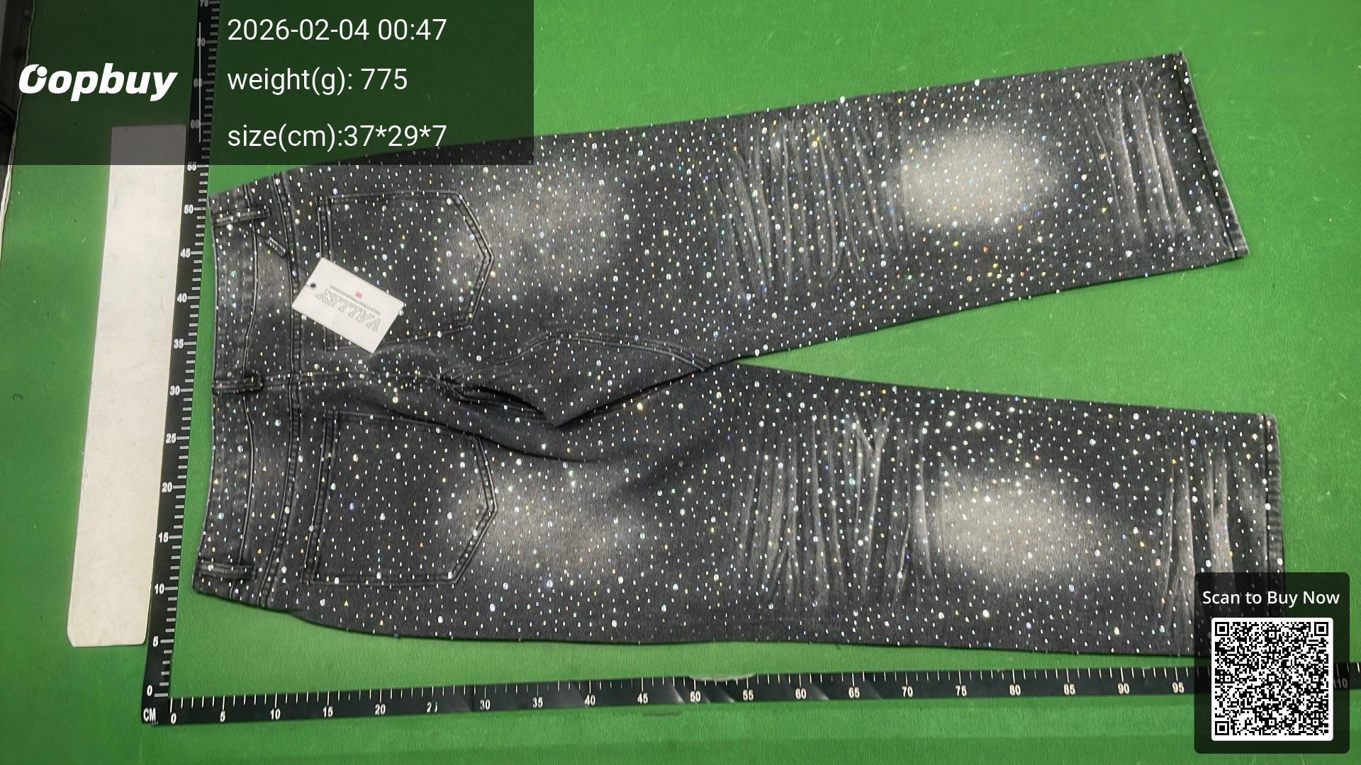 Foto QC 3 de Vale Forever Jeans Relaxed Rhinestone Blue