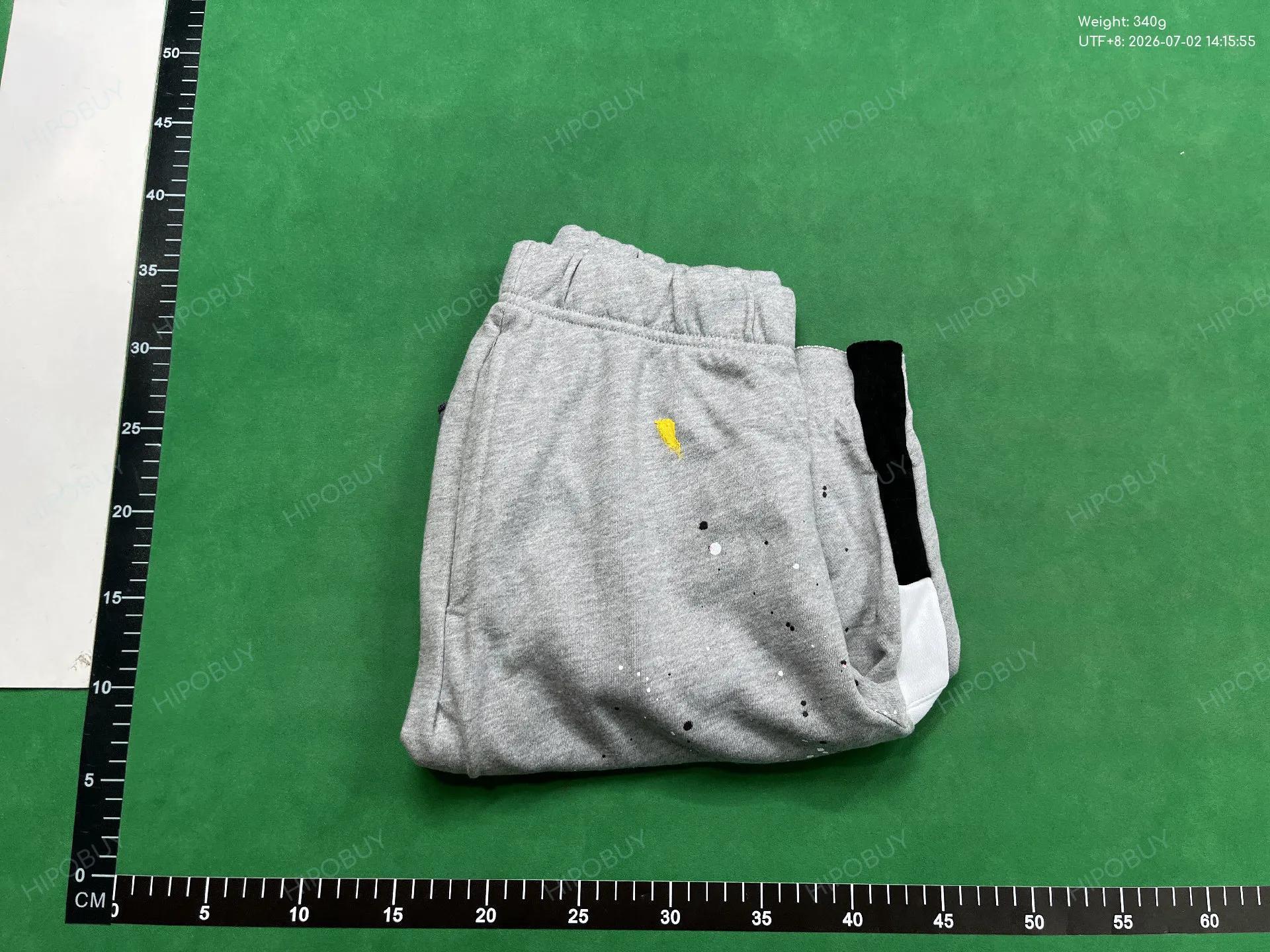 Foto QC 4 de Gallery Dept. Sweatpants Hand-Painted Splatter Patchwork Flare Grey
