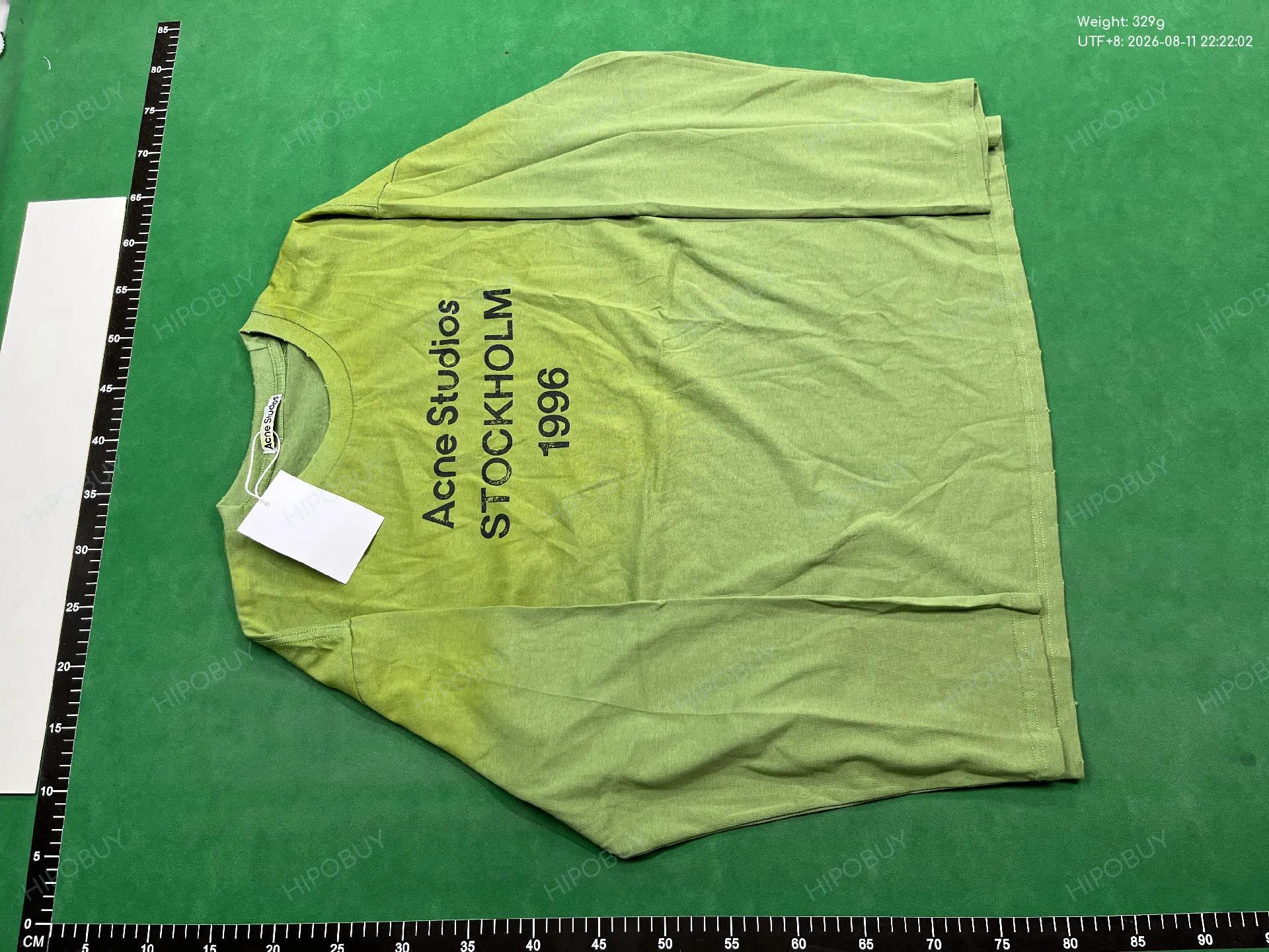 Foto QC 2 de Acne Studios T-shirt Stockholm 1996 Logo Navy