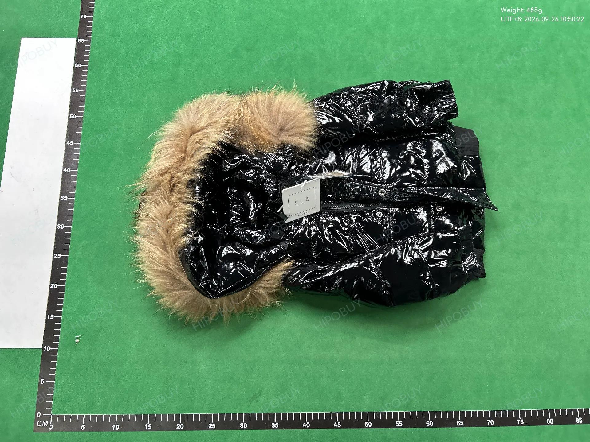 Foto QC 2 de Other Down Jacket Large Fur Trim Hooded Black