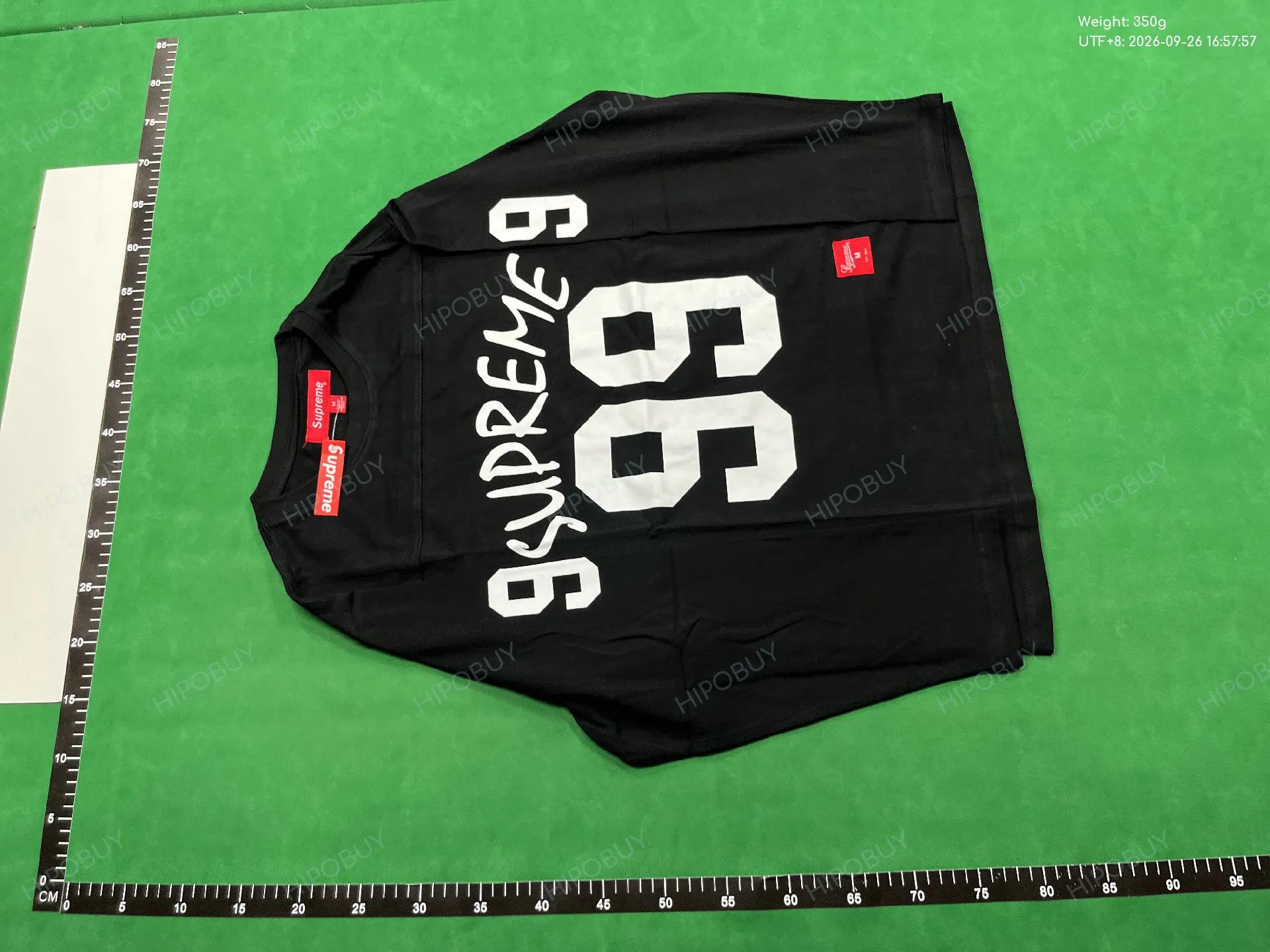 Foto QC 6 de Supreme 2024 Long Sleeve Number 8 Football Jersey White