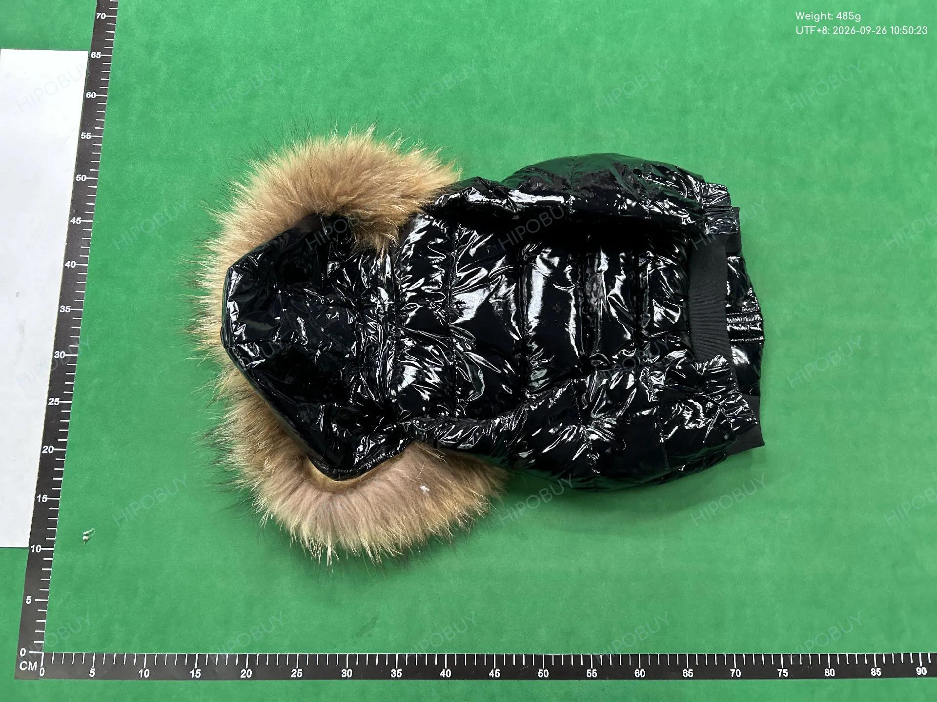 Foto QC 3 de Other Down Jacket Large Fur Trim Hooded Black