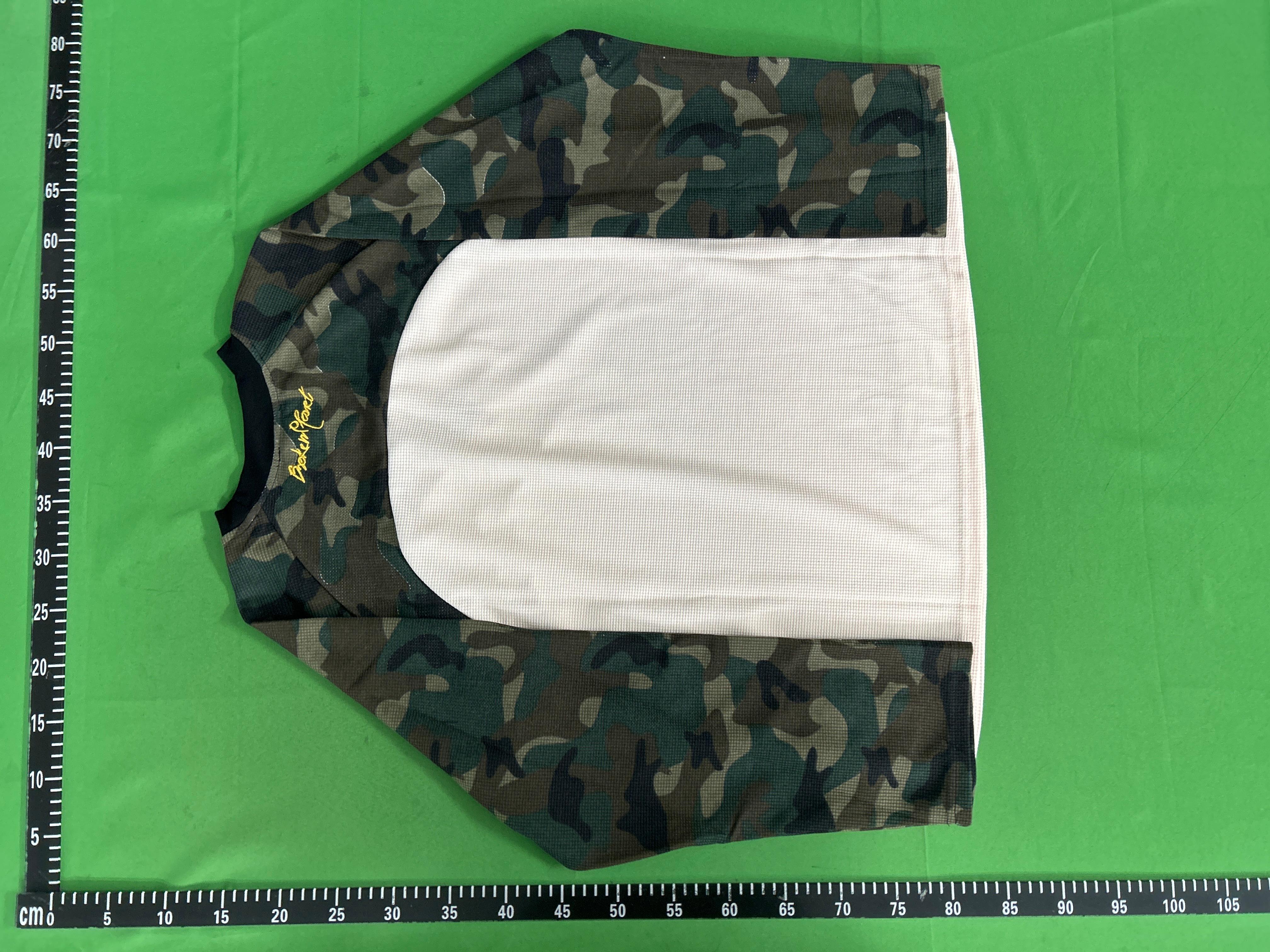 Foto QC 4 de Broken Planet T-shirt Waffle Camo Raglan White