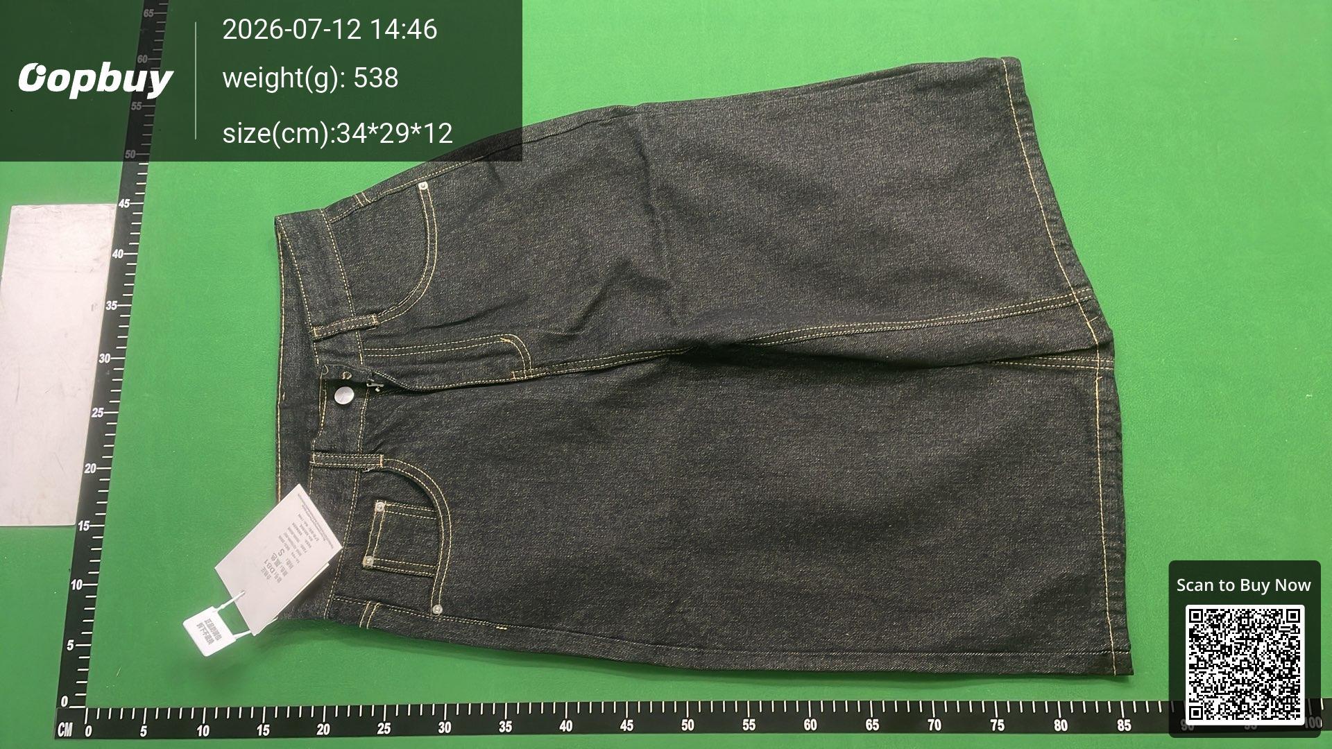 Foto QC 2 de WHOOWAP Denim Shorts Loose Black