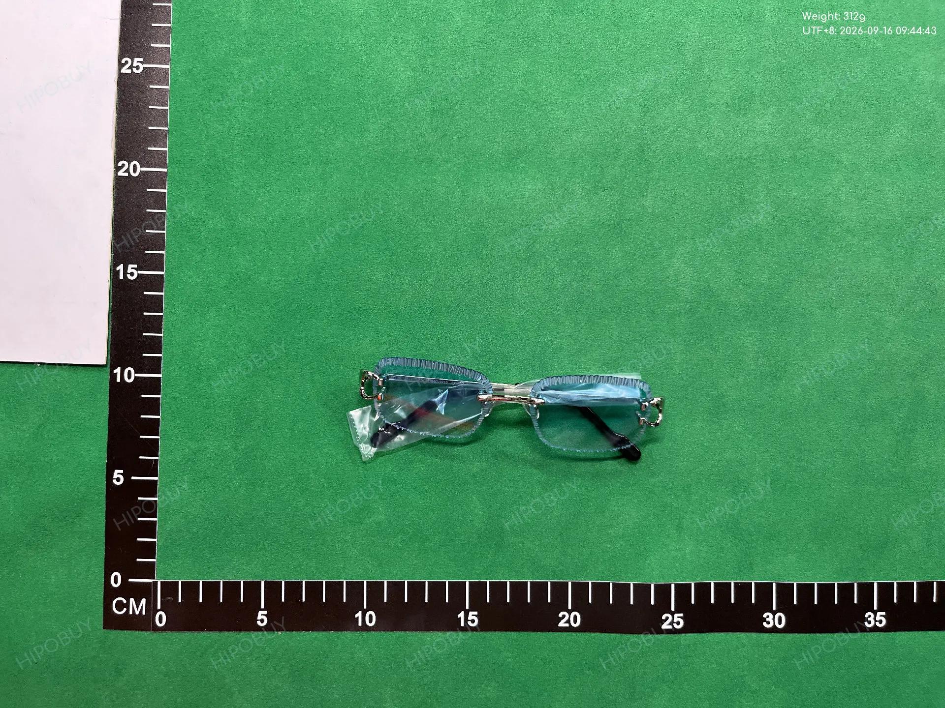Foto QC 1 de Cartier Rimless Square-Frame Metal Sunglasses Silver Grey Gradient (CT0829)