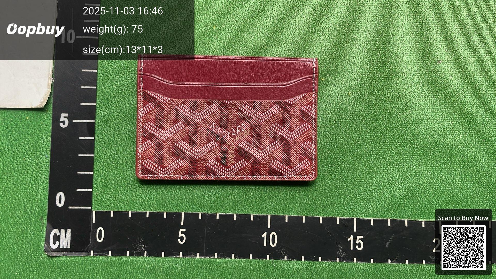 Foto QC 5 de Goyard Saint Sulpice Card Holder Goyardine Pink
