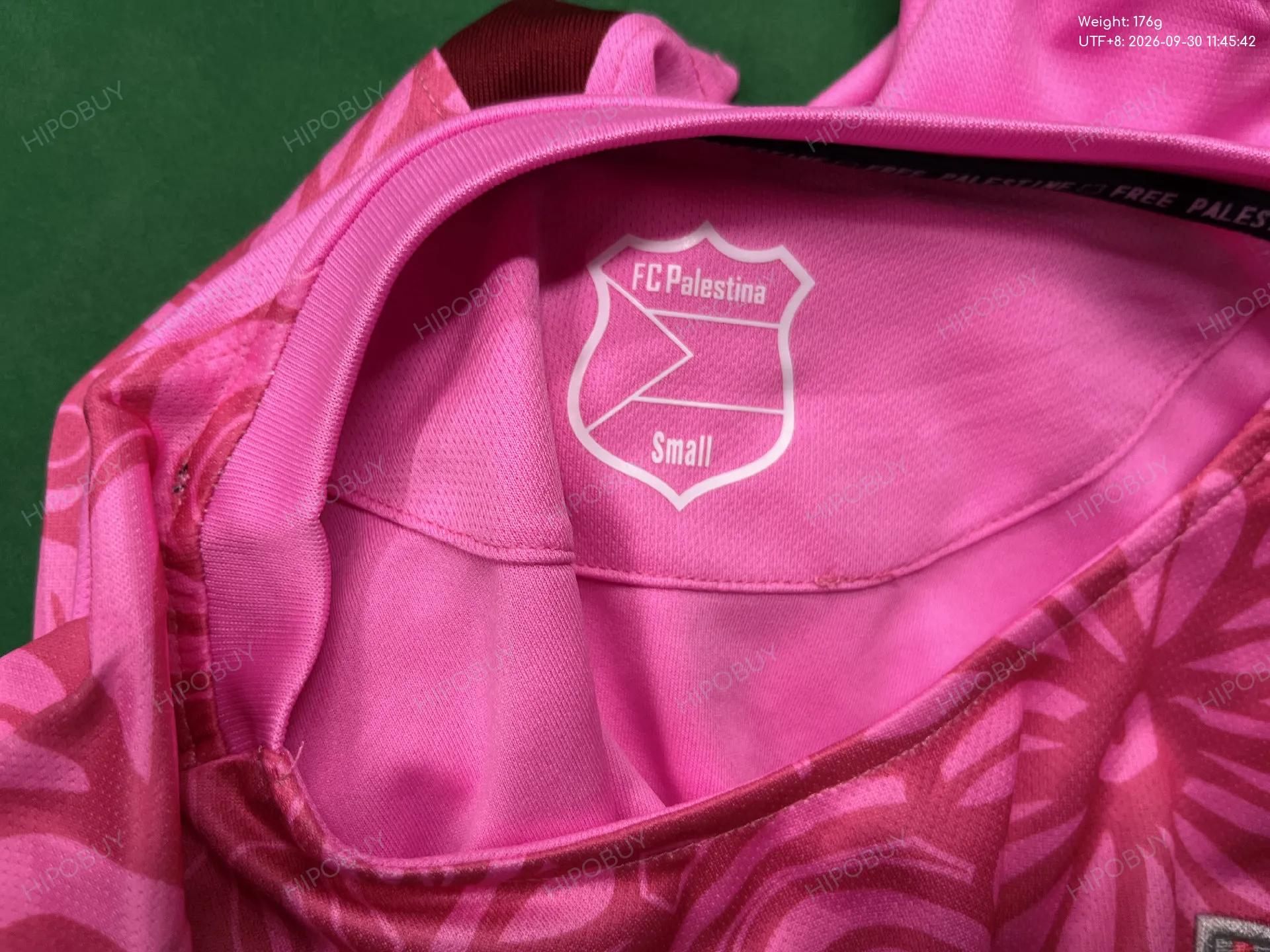 Foto QC 1 de FC Palestina 2024/25 Pink and Black Split Floral Jersey Pink Black