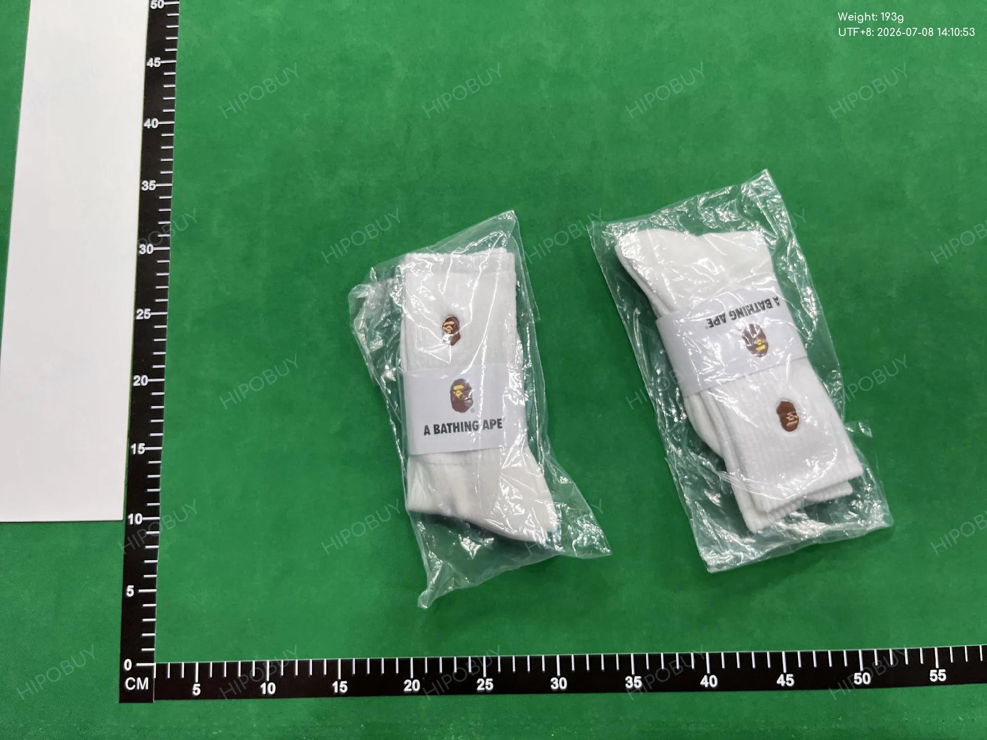 Foto QC 6 de BAPE Crew Socks Red