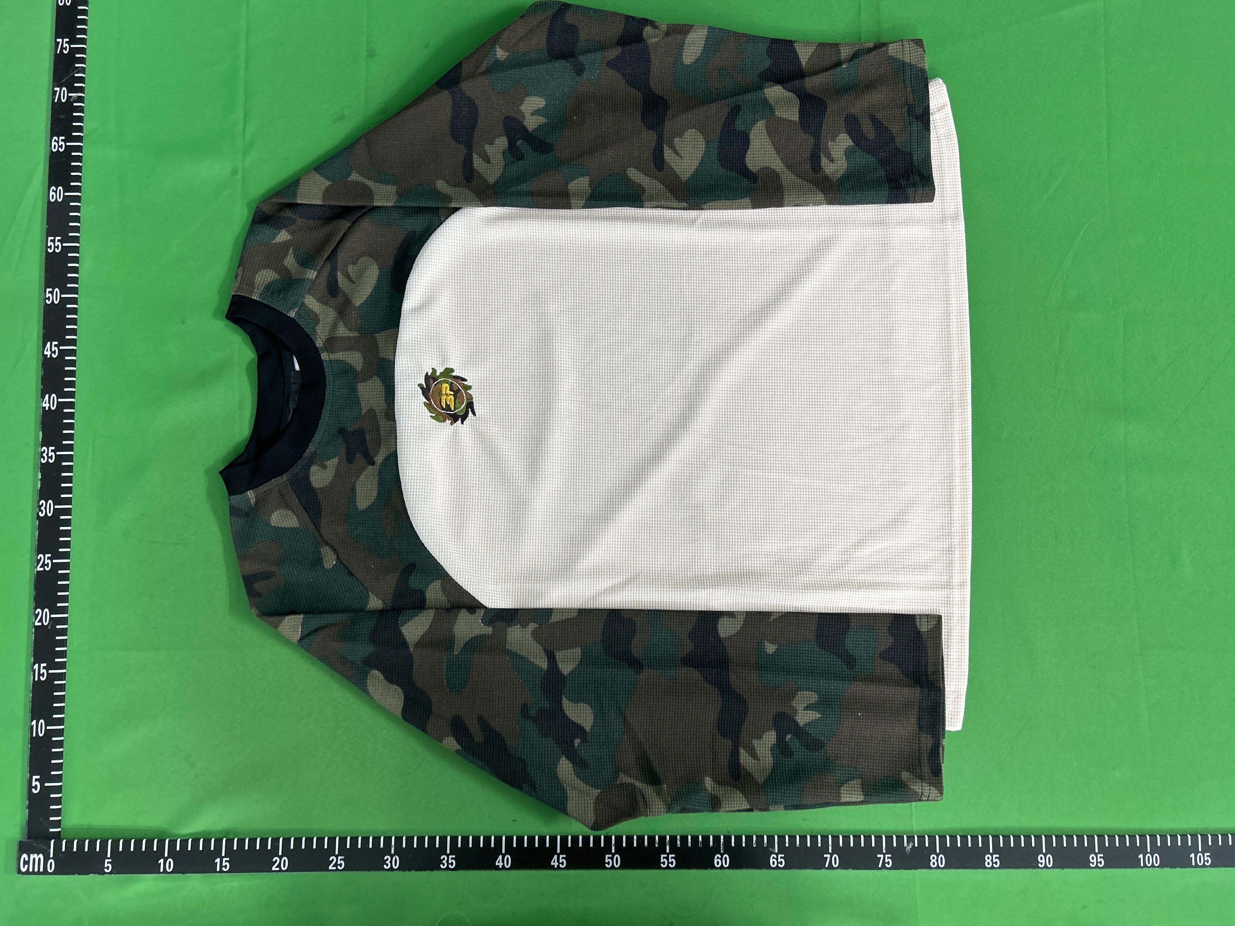 Foto QC 3 de Broken Planet T-shirt Waffle Camo Raglan White