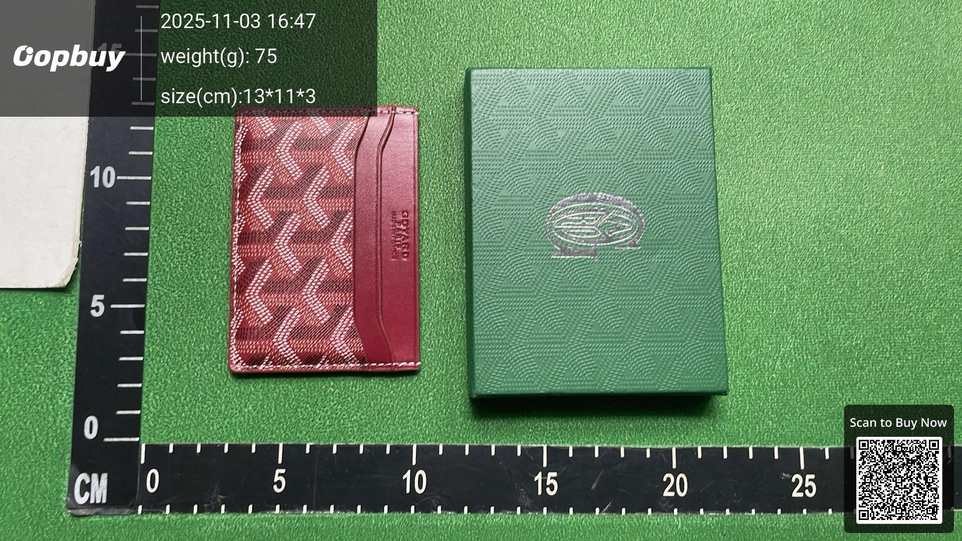 Foto QC 6 de Goyard Saint Sulpice Card Holder Goyardine Pink