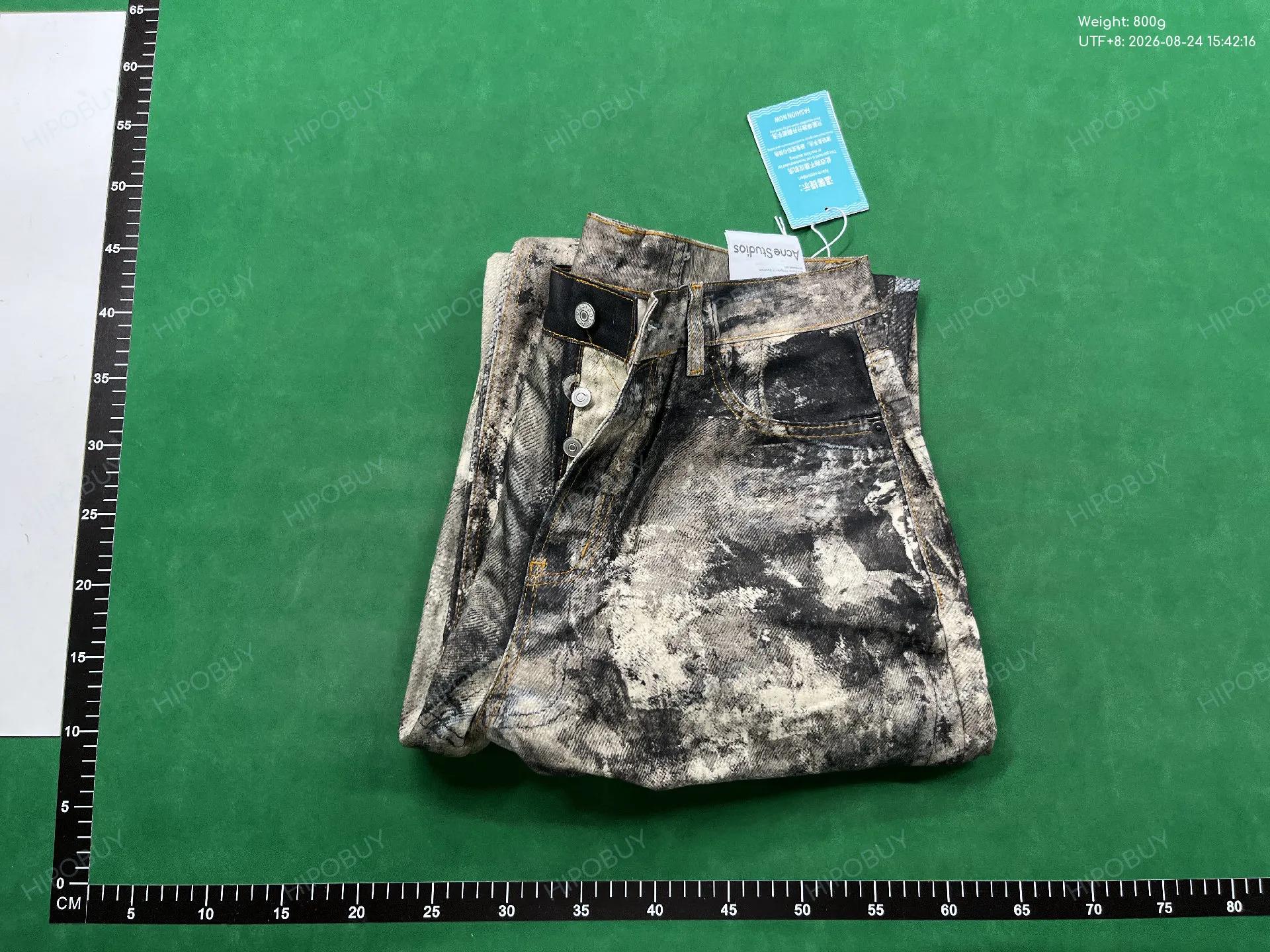Foto QC 8 de Balenciaga Pull-Up Super Destroyed Baggy Jeans Light Blue