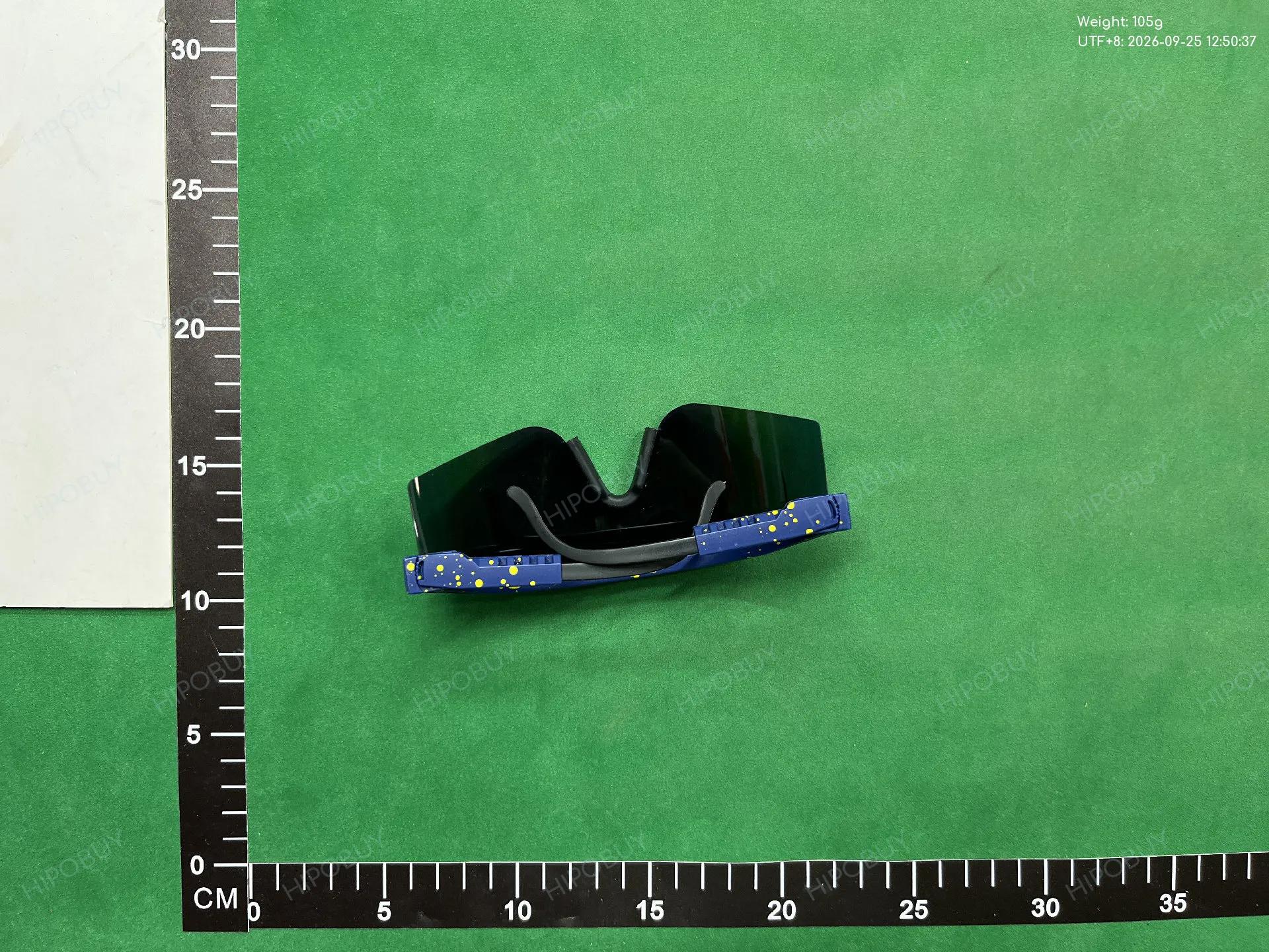 Foto QC 8 de Other Shield Plastic Sunglasses White Purple Green (DX144)