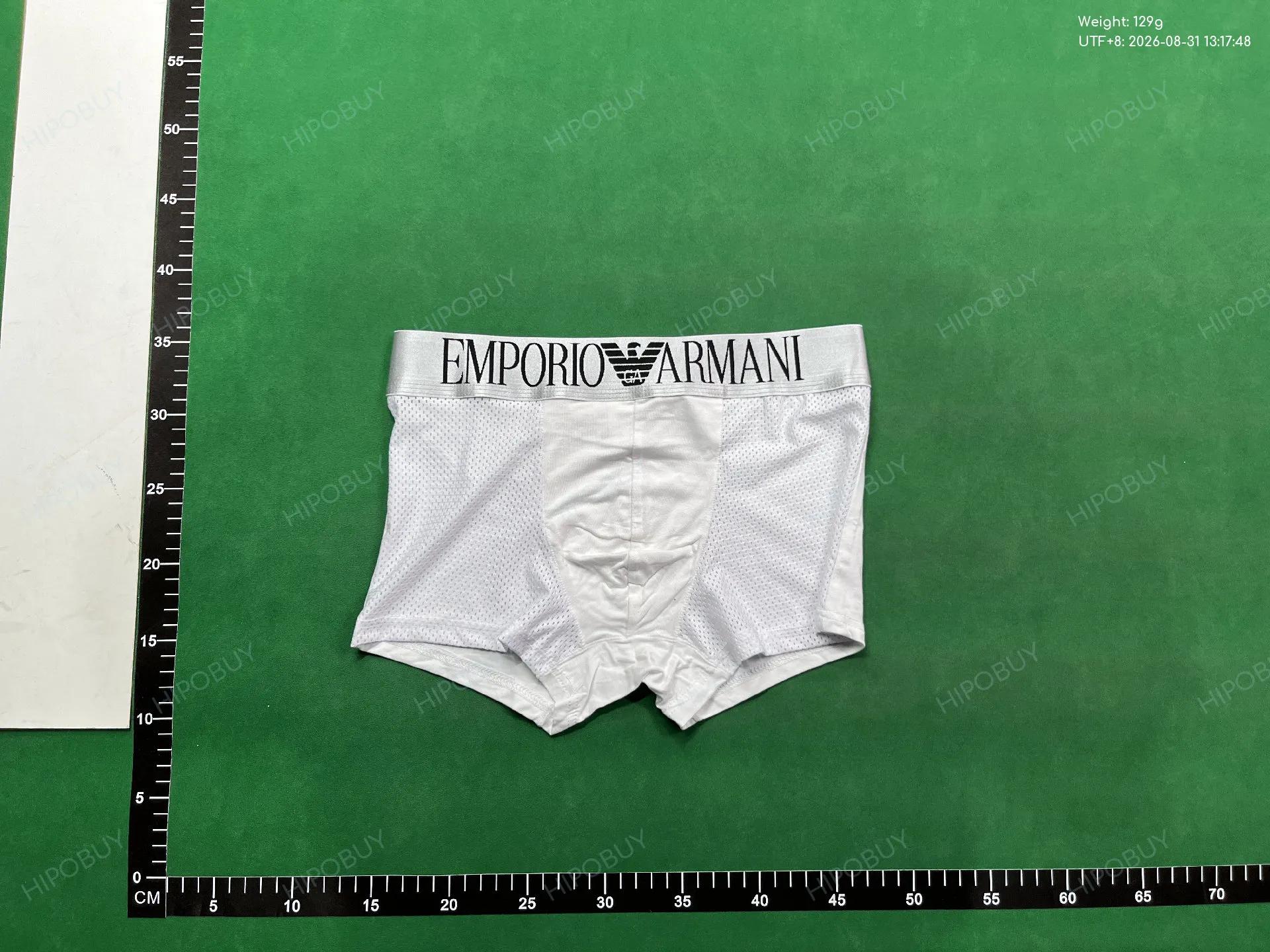 Foto QC 2 de Emporio Armani Underwear Mesh Boxer Briefs Blue Grey Black