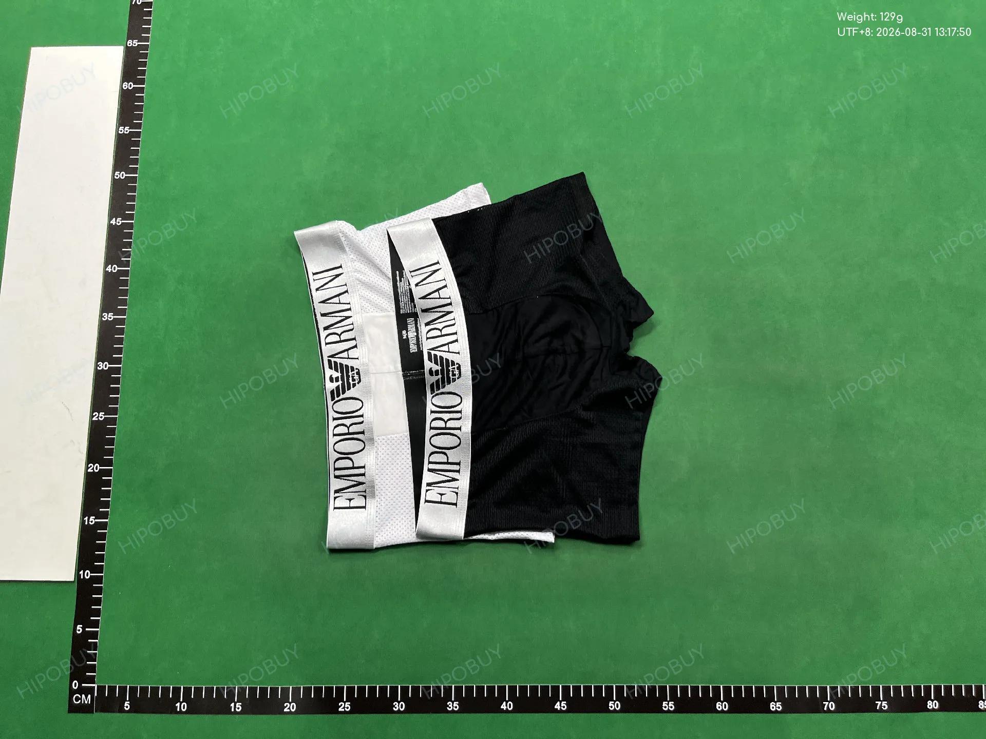 Foto QC 4 de Emporio Armani Underwear Mesh Boxer Briefs Blue Grey Black