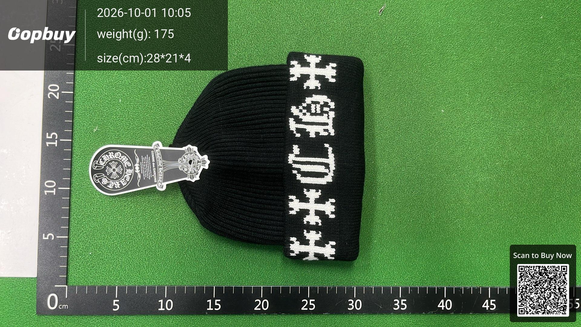 Foto QC 6 de Chrome Hearts Comme des Garcons Beanie Beige
