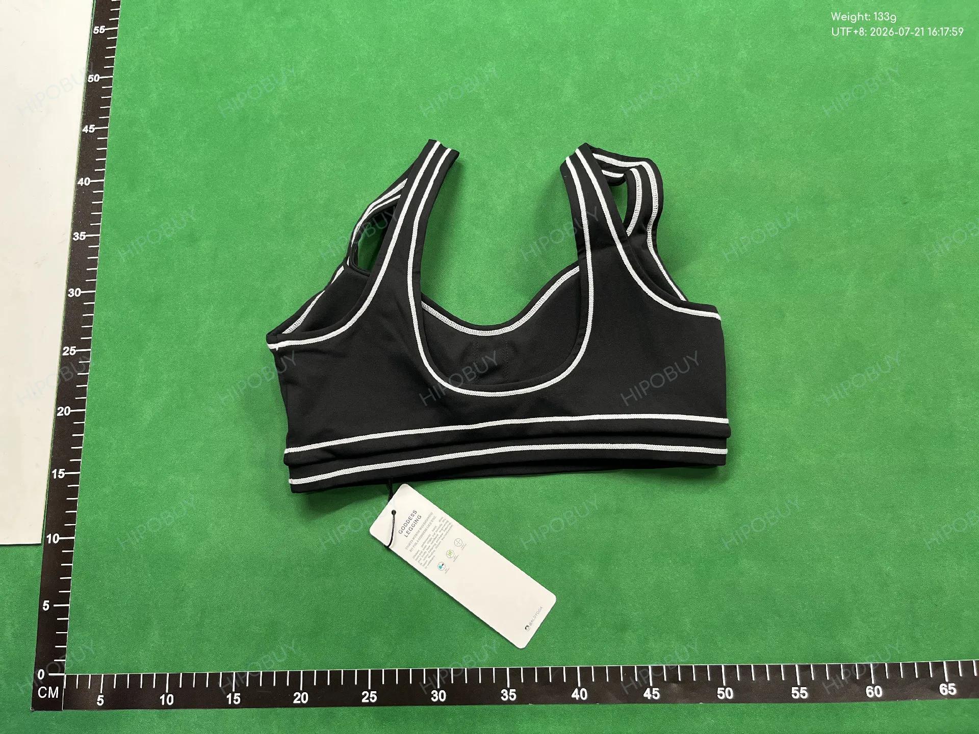 Foto QC 3 de Alo Yoga Bra Airbrush Heart Throb Espresso White