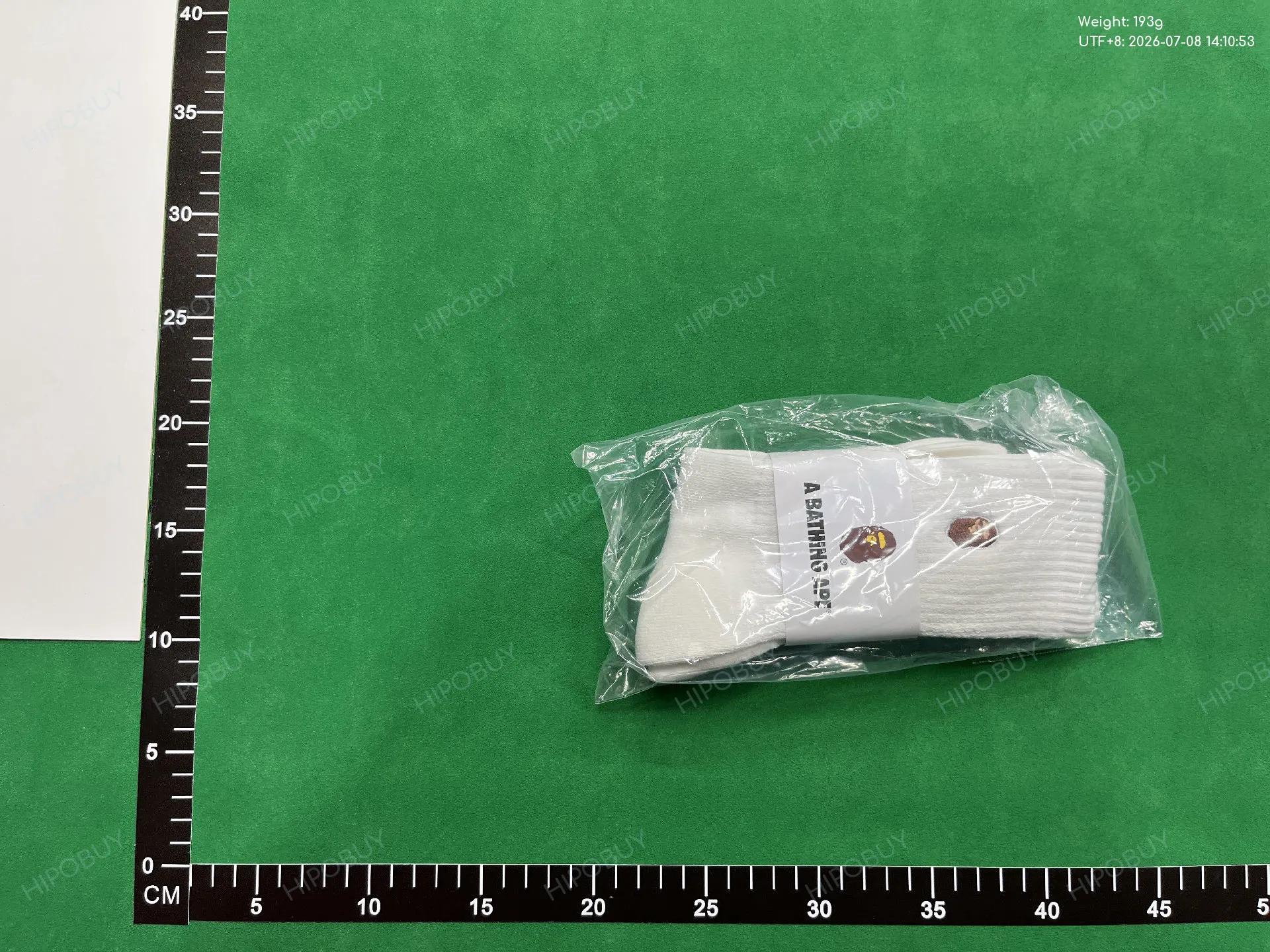 Foto QC 4 de BAPE Crew Socks Red