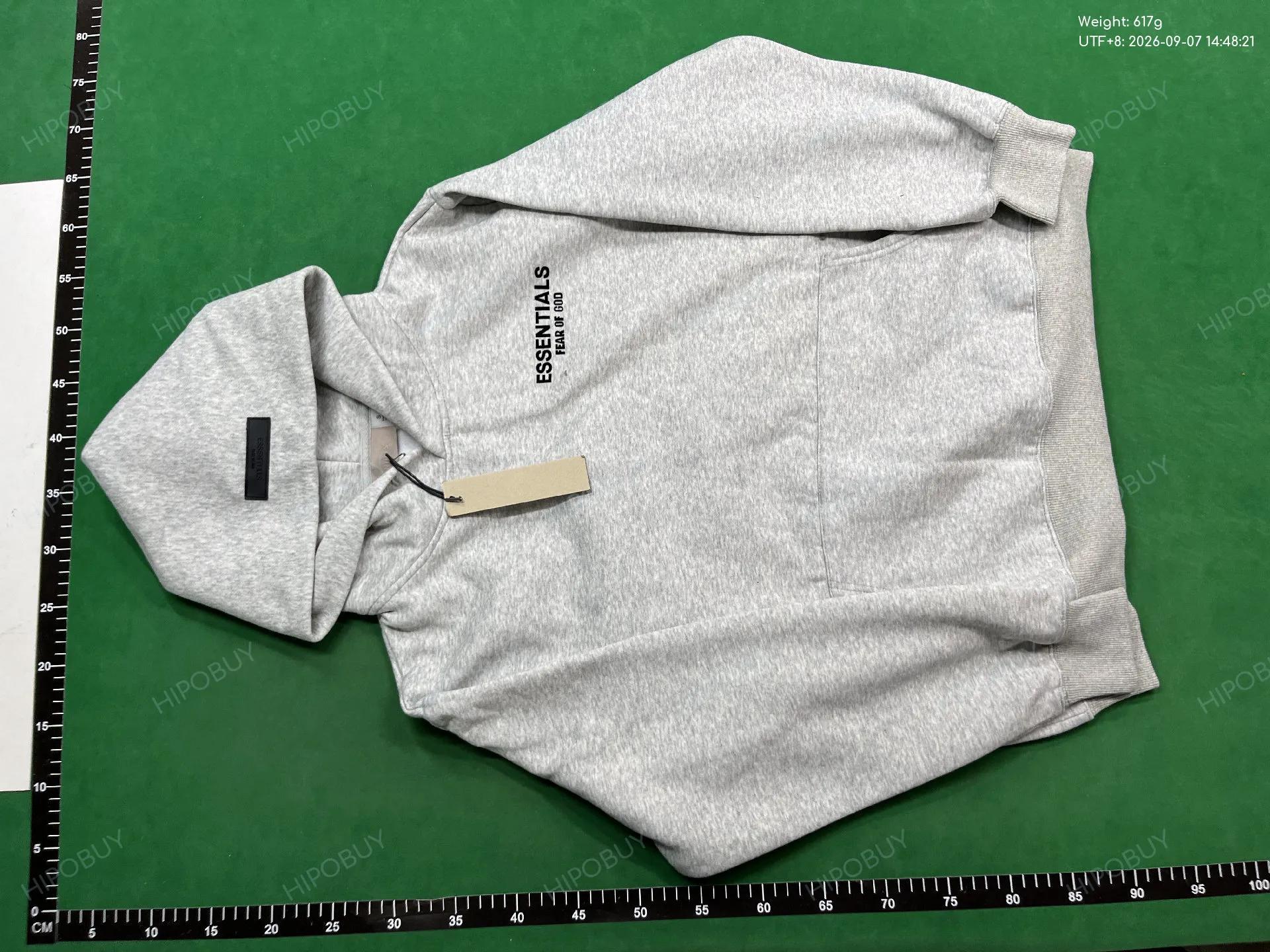 Foto QC 2 de Fear of God Essentials Sweater Logo Hoodie Black