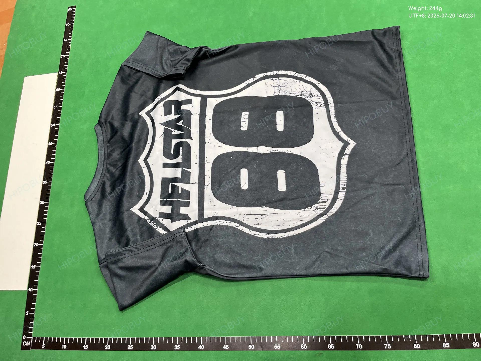 Foto QC 3 de Hellstar Records T-shirt Vintage Face Print Black