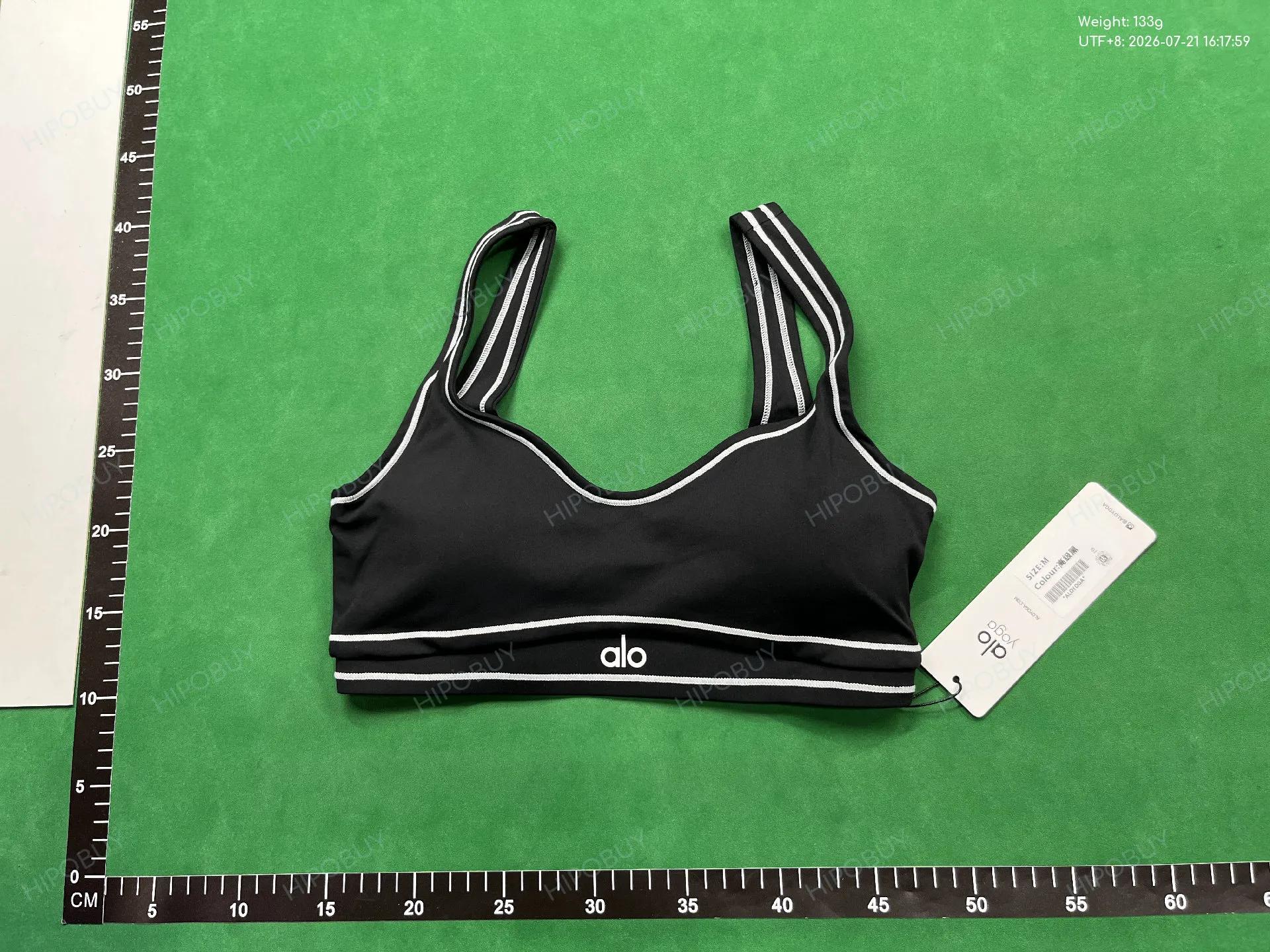 Foto QC 2 de Alo Yoga Bra Airbrush Heart Throb Espresso White