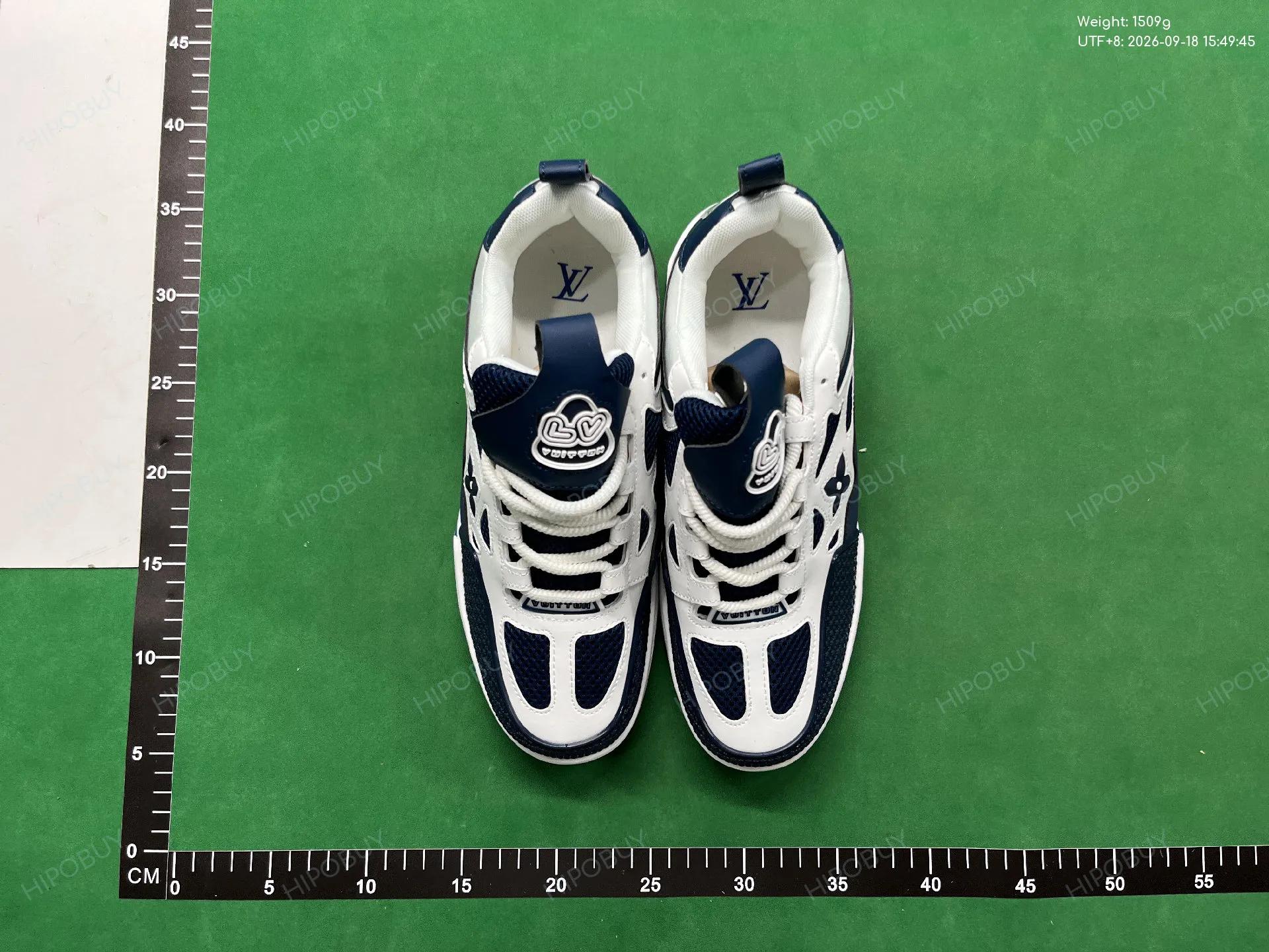 Foto QC 6 de Louis Vuitton LV Skate Sneaker Mesh Leather Black White Monogram Flower