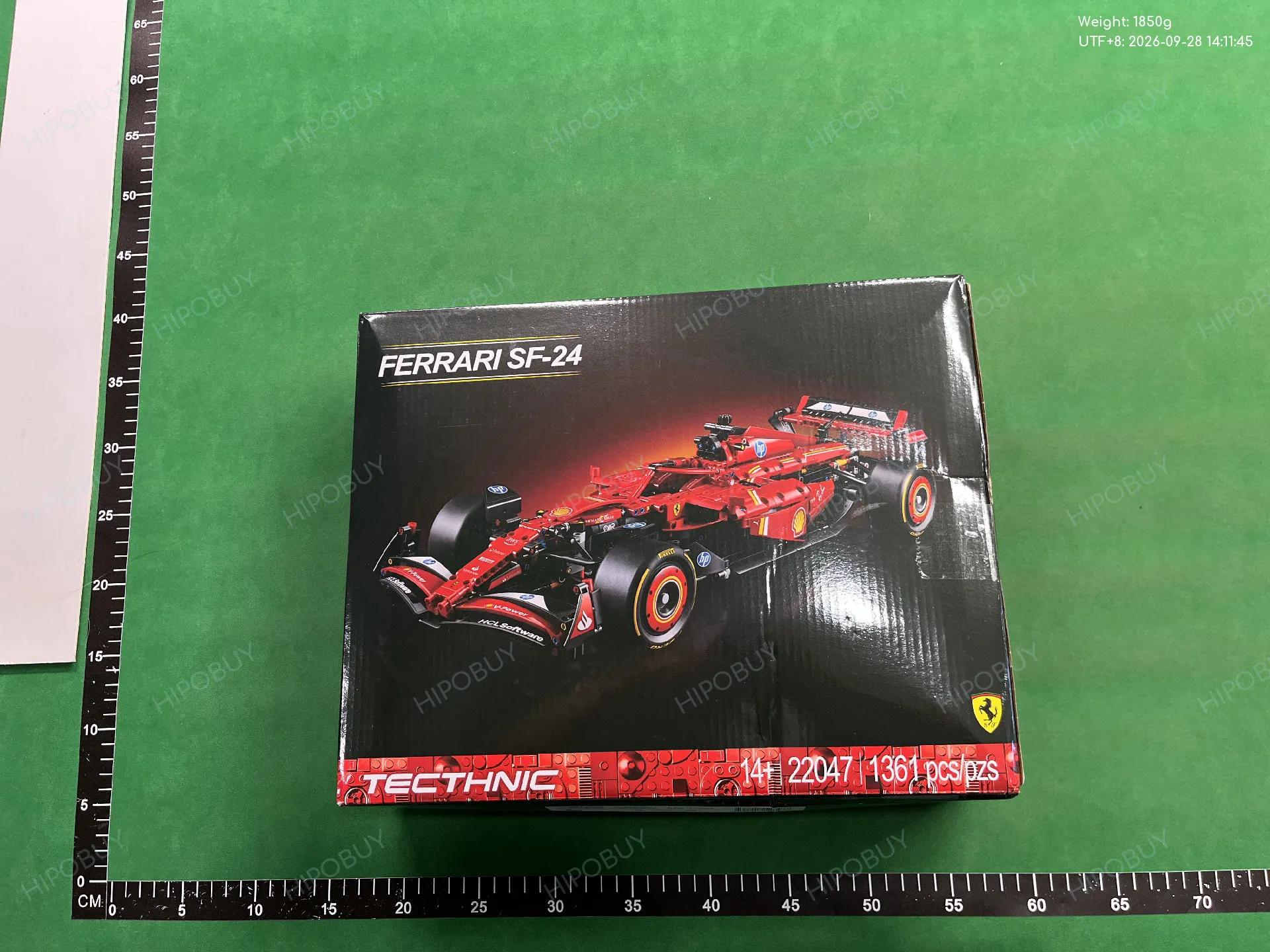 Foto QC 4 de Generic Ferrari SF-24 F1 Race Car Building Block Toy Set