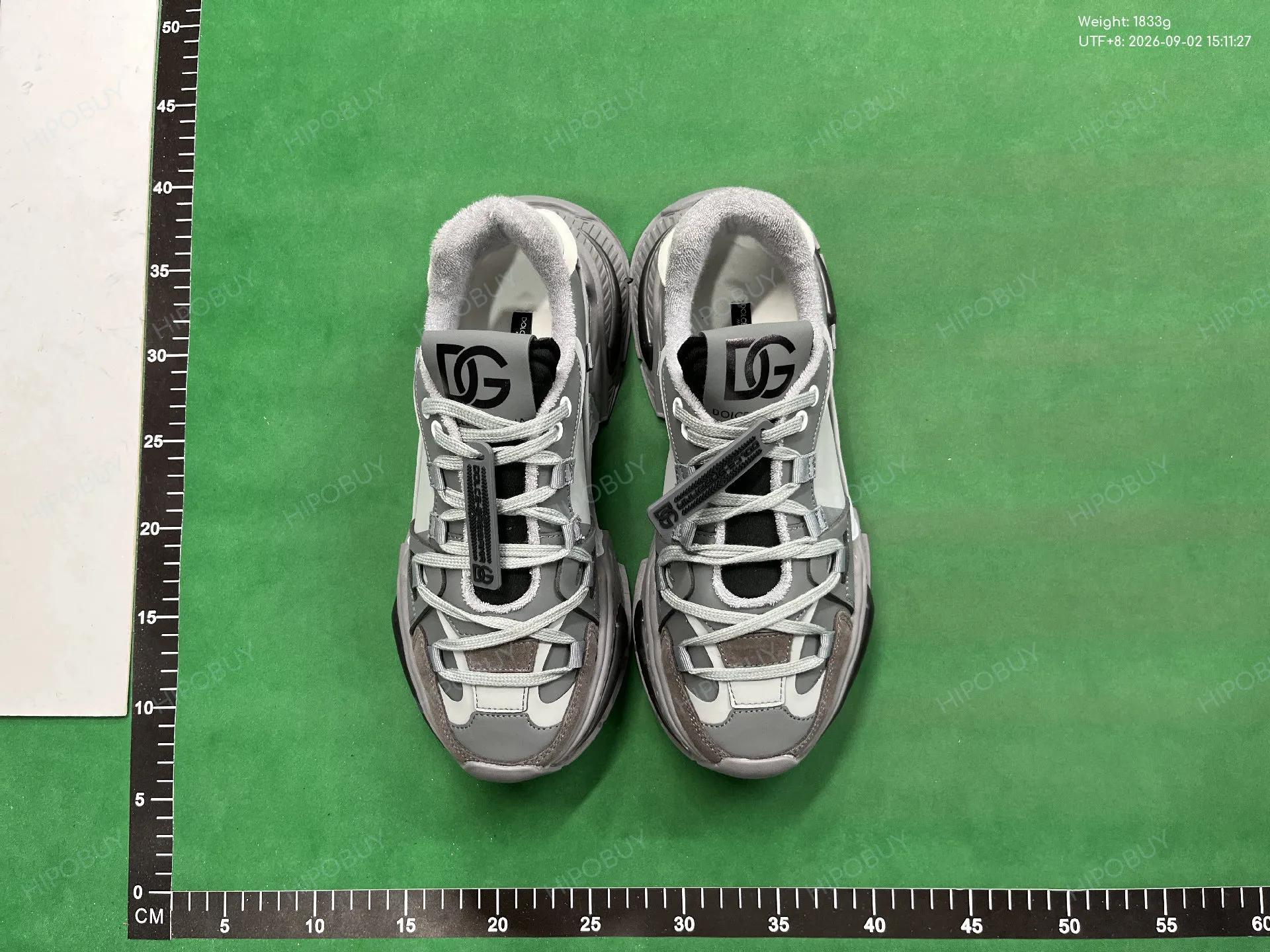 Foto QC 6 de Dolce & Gabbana Platform Sneakers Mesh and Leather Logo Detail Black