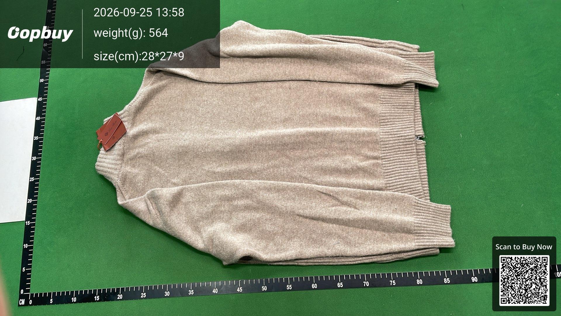 Foto QC 7 de Loro Piana Parksville Zip Sweater Cashmere Black