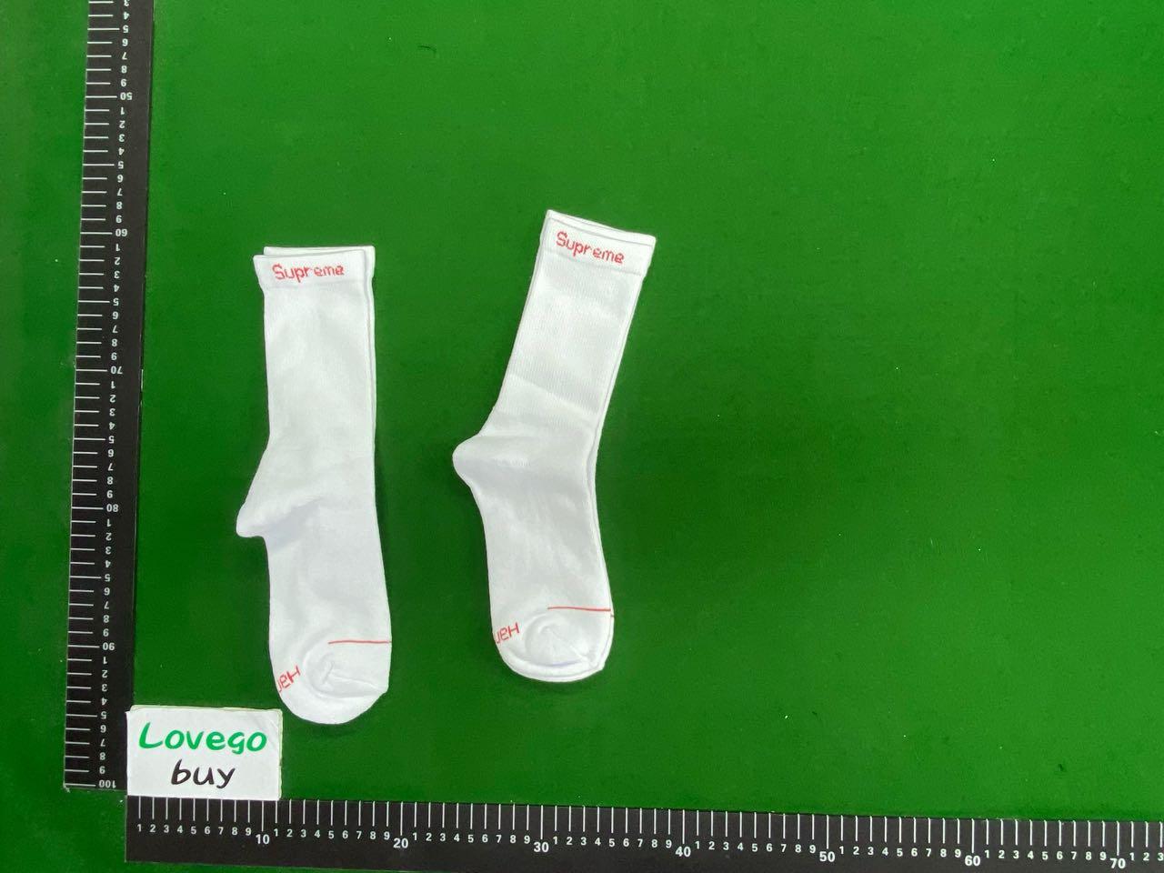 Foto QC 4 de Supreme Hanes Crew Socks Cushion White