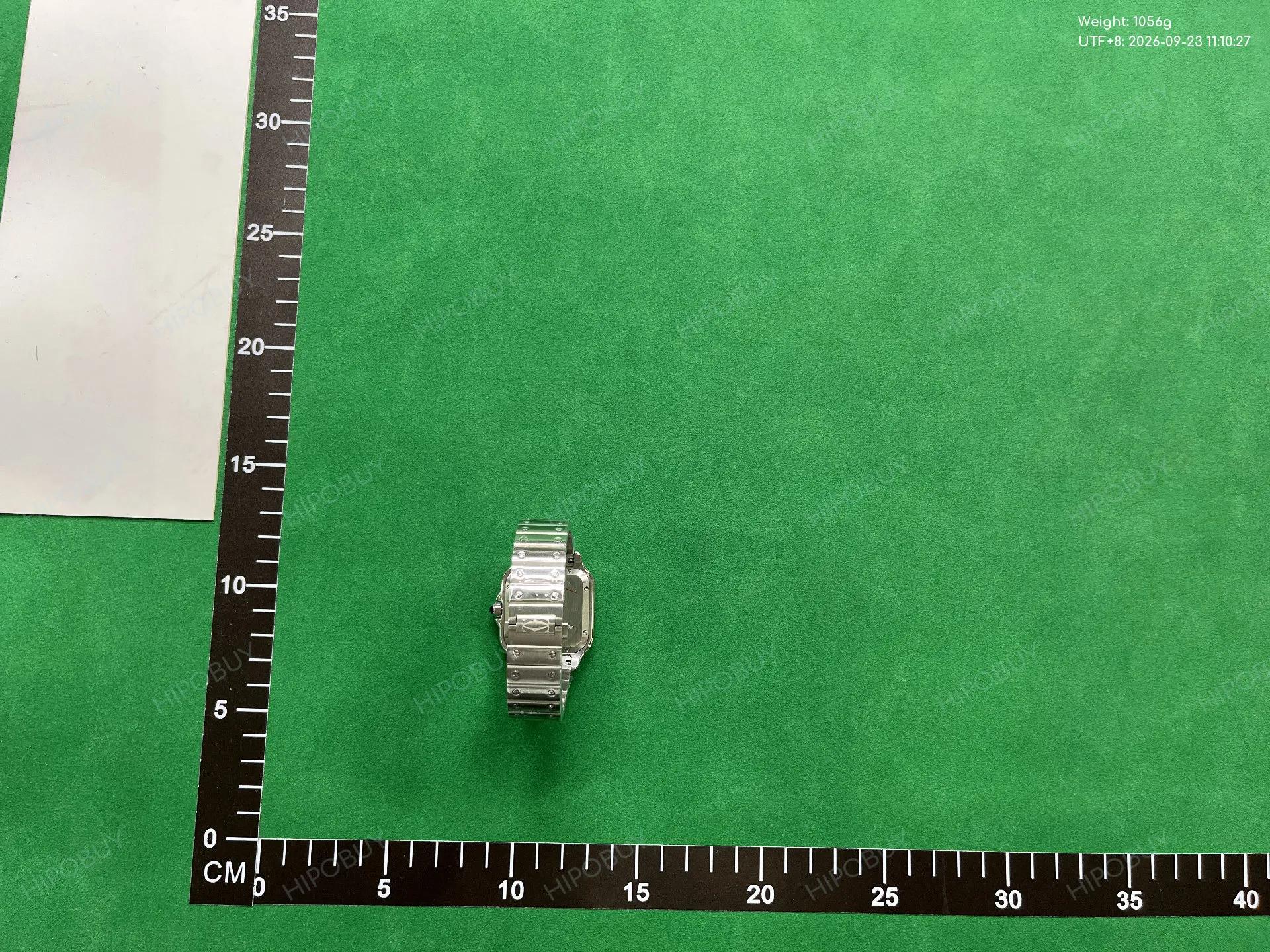 Foto QC 8 de Cartier Santos de Cartier Iced Out Blue Dial WSSA0030