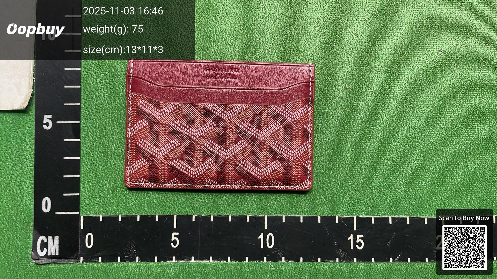 Foto QC 4 de Goyard Saint Sulpice Card Holder Goyardine Pink