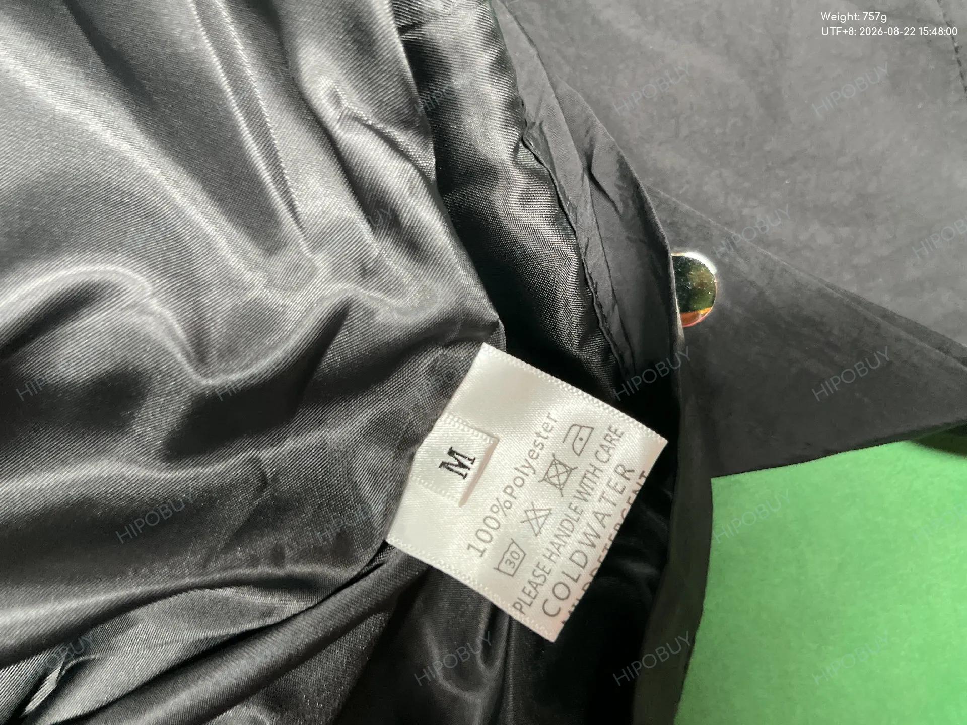 Foto QC 1 de Saint Vanity Nylon Button Up Hooded Shirt Black