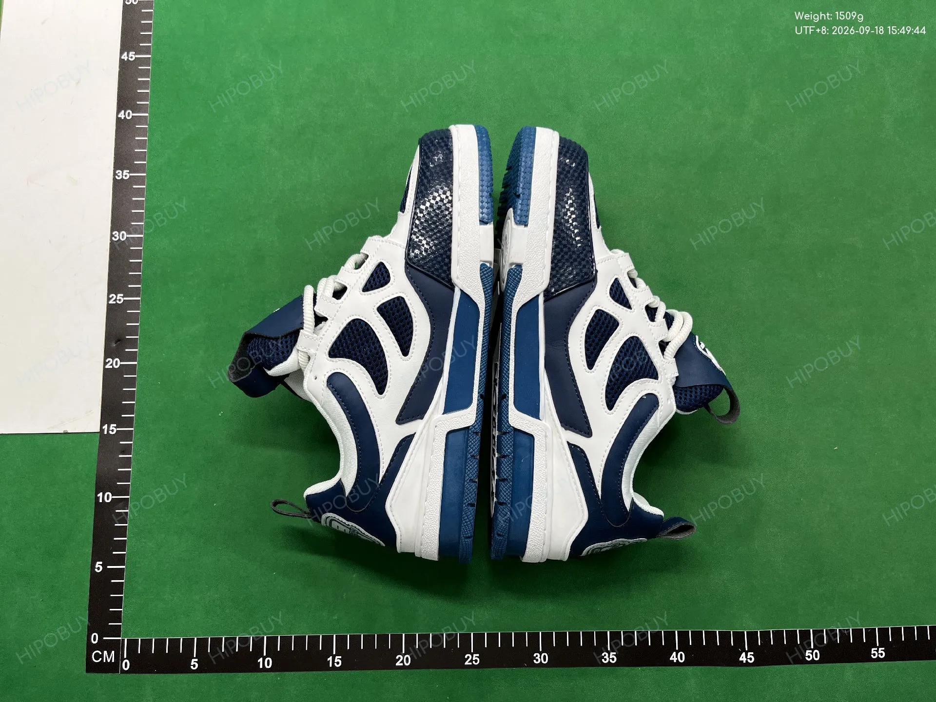 Foto QC 4 de Louis Vuitton LV Skate Sneaker Mesh Leather Black White Monogram Flower