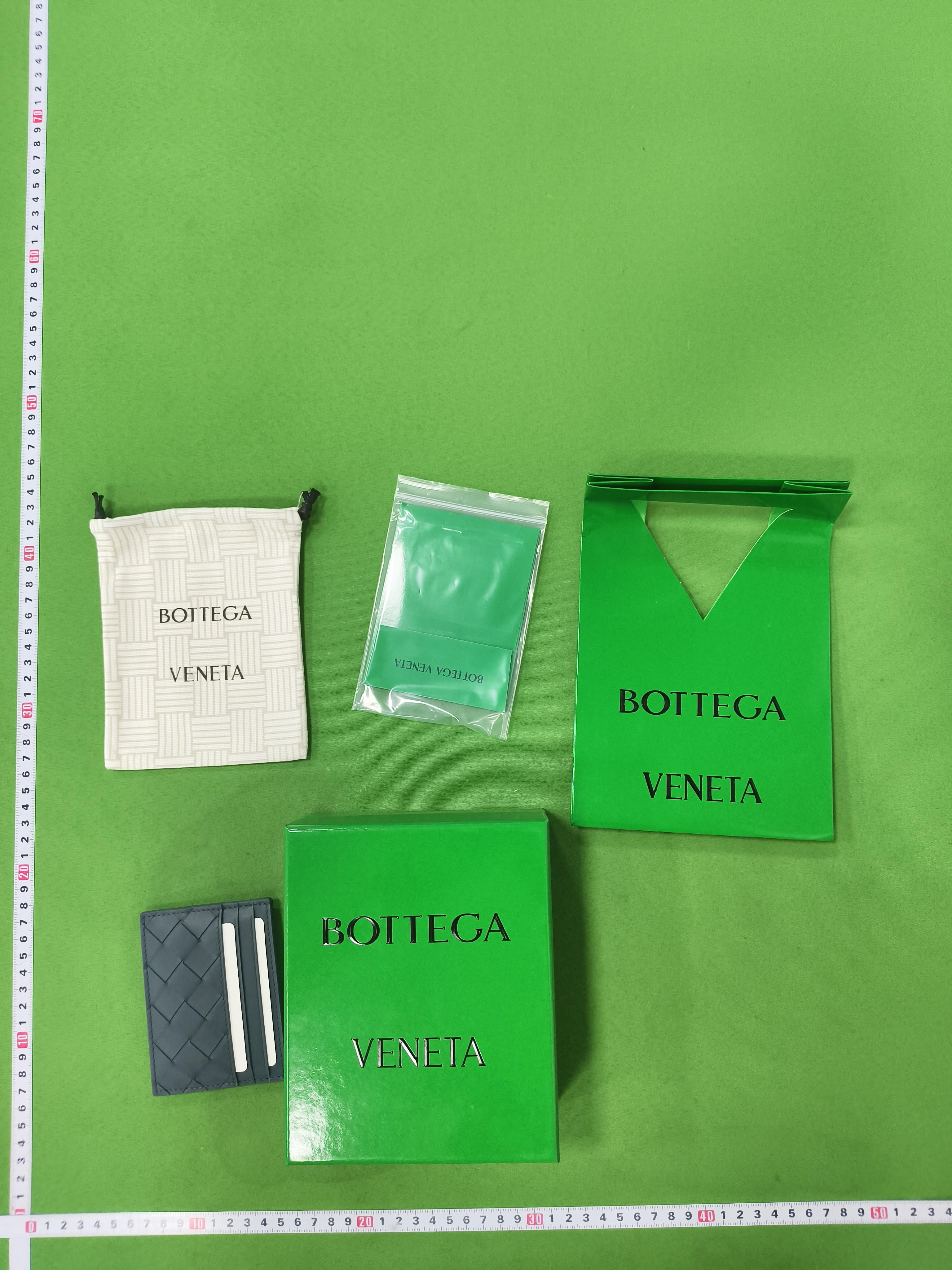 Foto QC 4 de Bottega Veneta Intrecciato Card Case Leather Blue