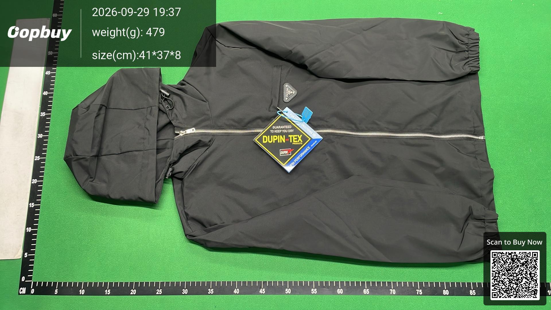 Foto QC 2 de Prada Hooded Jacket Triangle Logo Navy Blue