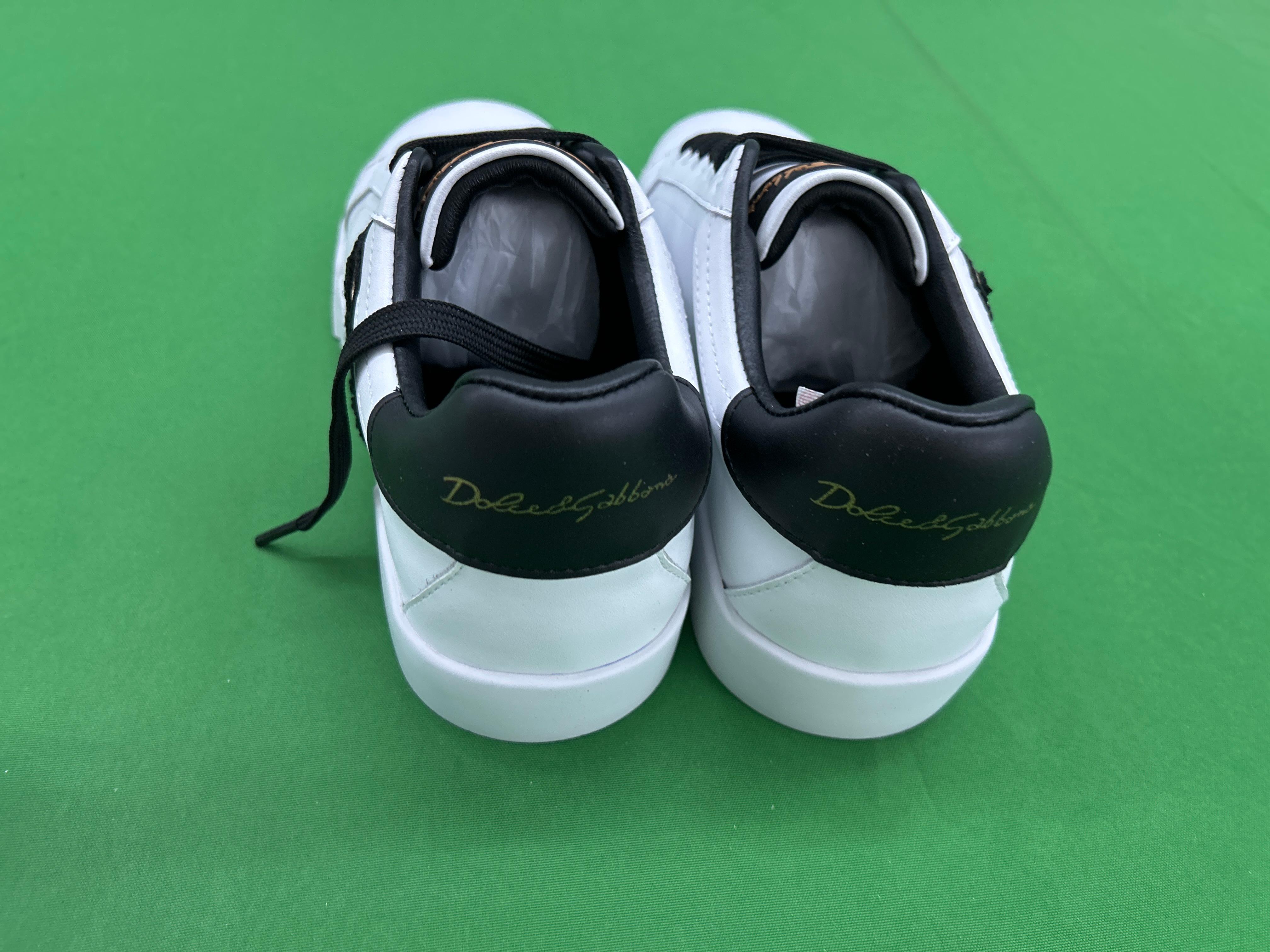 Foto QC 2 de Dolce & Gabbana Portofino Slip-On White Black Elastic Band