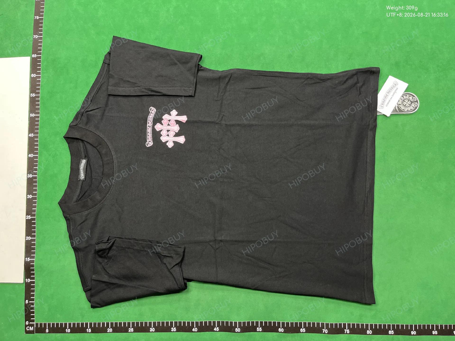 Foto QC 6 de Chrome Hearts Matty Boy T-shirt Caution Lips Black