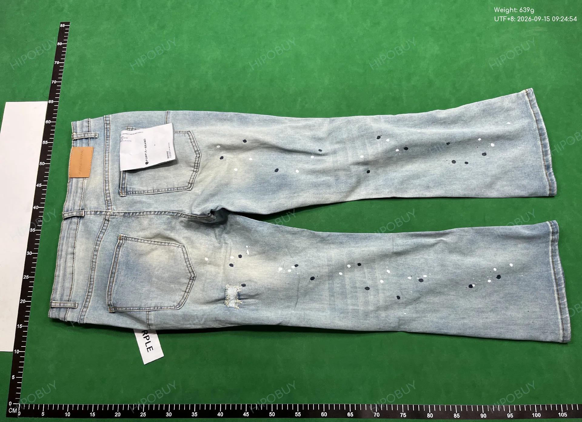 Foto QC 7 de Purple Brand Jeans Bootcut Distressed Vintage Wash
