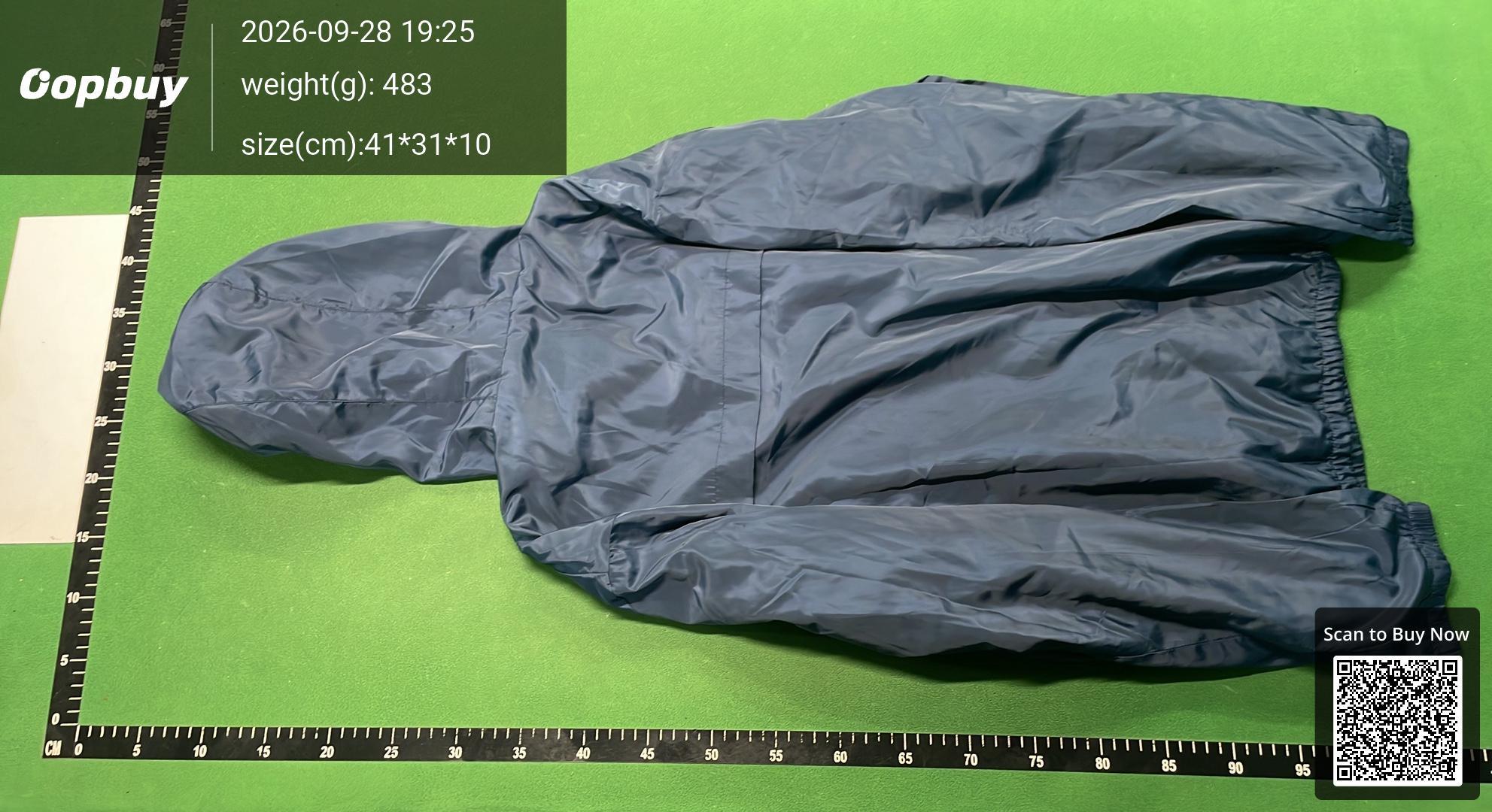 Foto QC 7 de Prada Hooded Jacket Triangle Logo Navy Blue