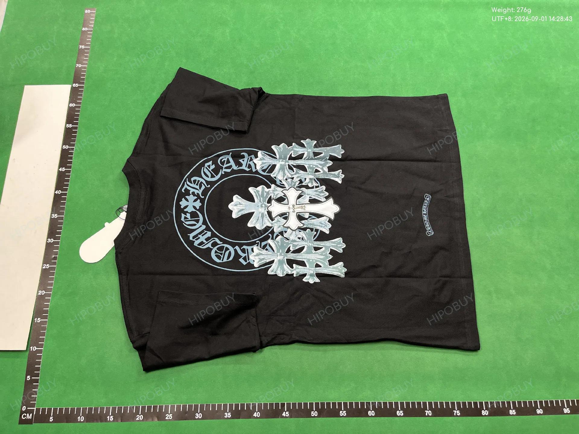 Foto QC 3 de Chrome Hearts Matty Boy T-shirt Caution Lips Black