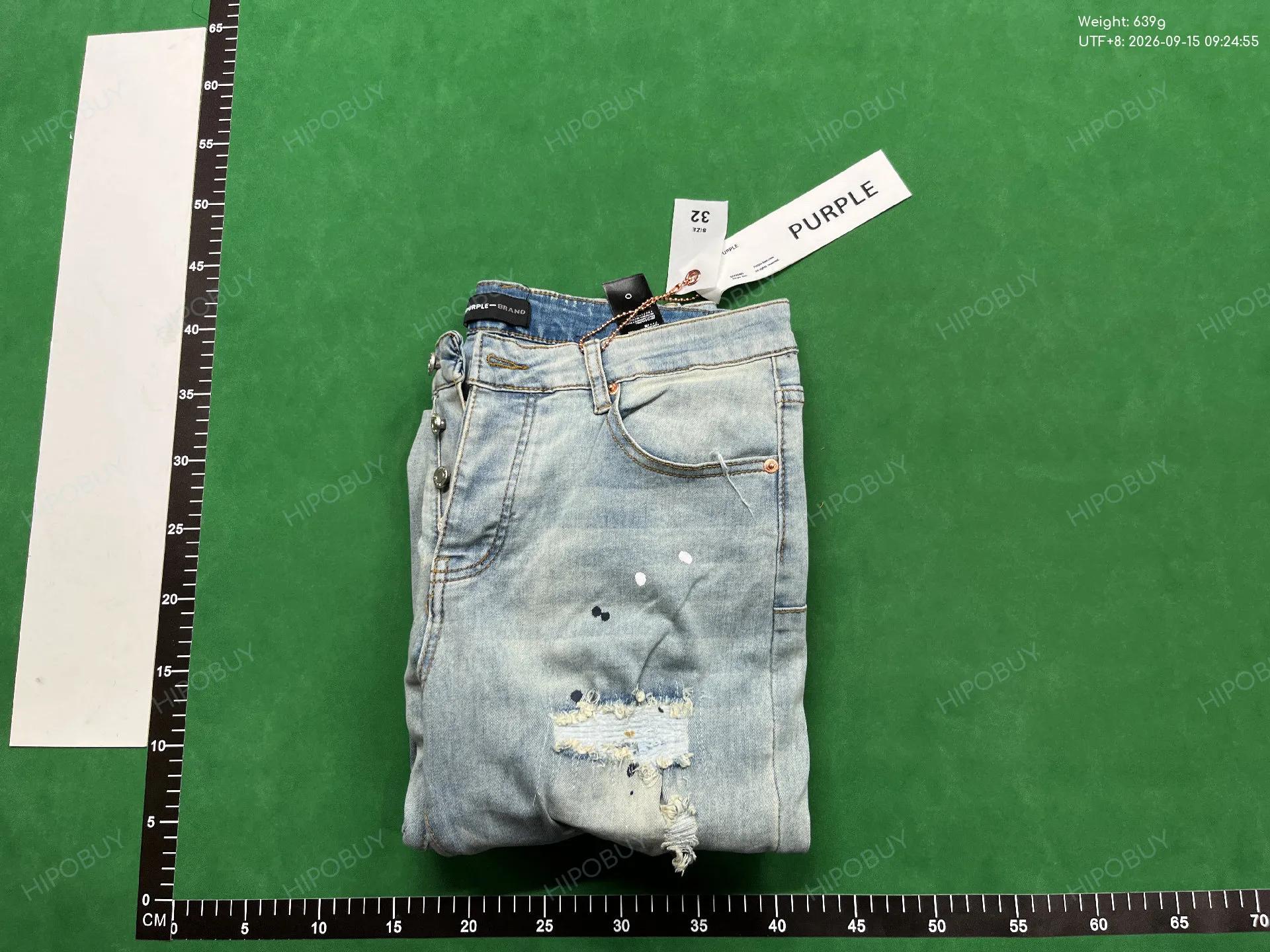 Foto QC 8 de Purple Brand Jeans Bootcut Distressed Vintage Wash