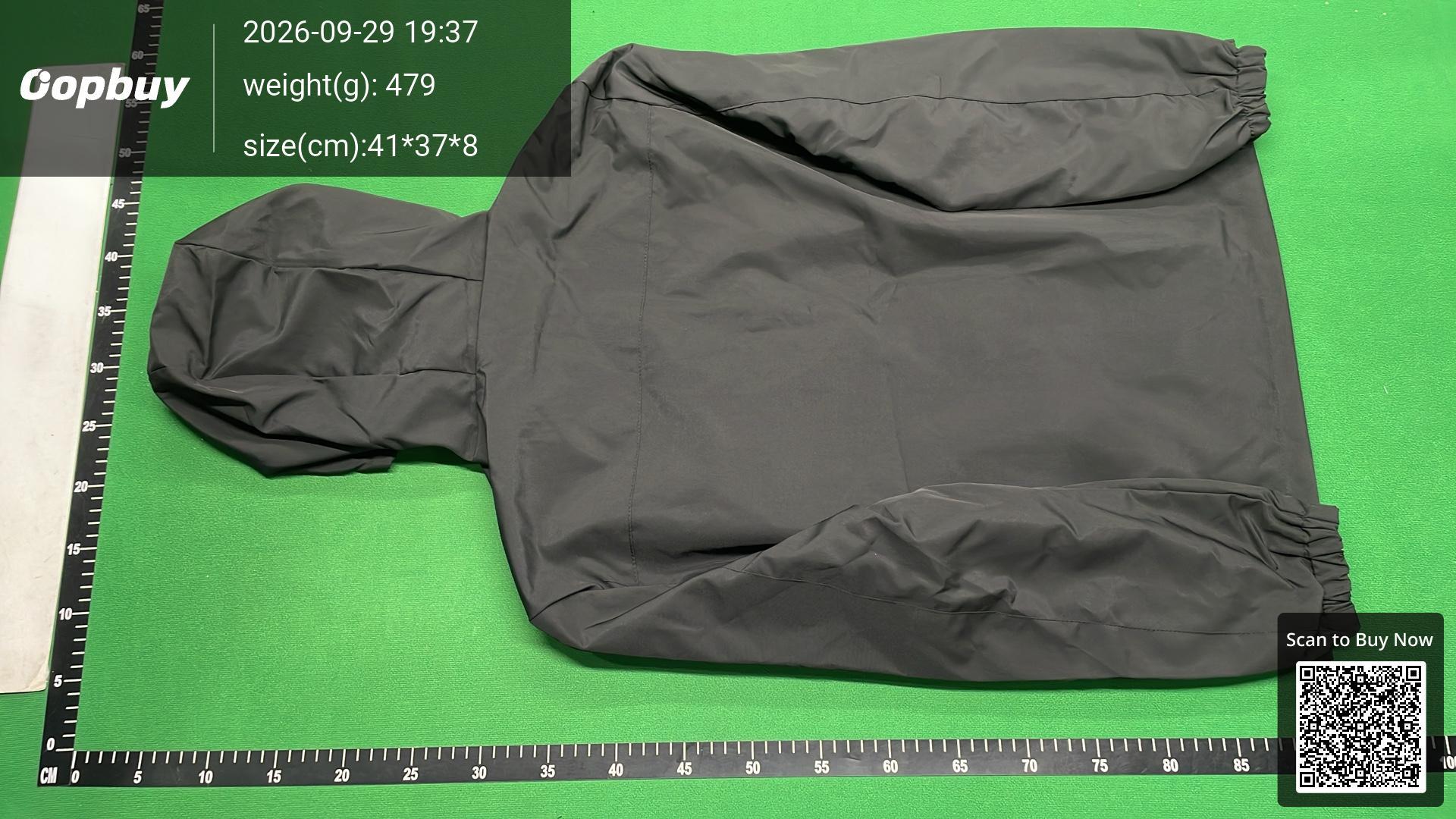 Foto QC 3 de Prada Hooded Jacket Triangle Logo Navy Blue